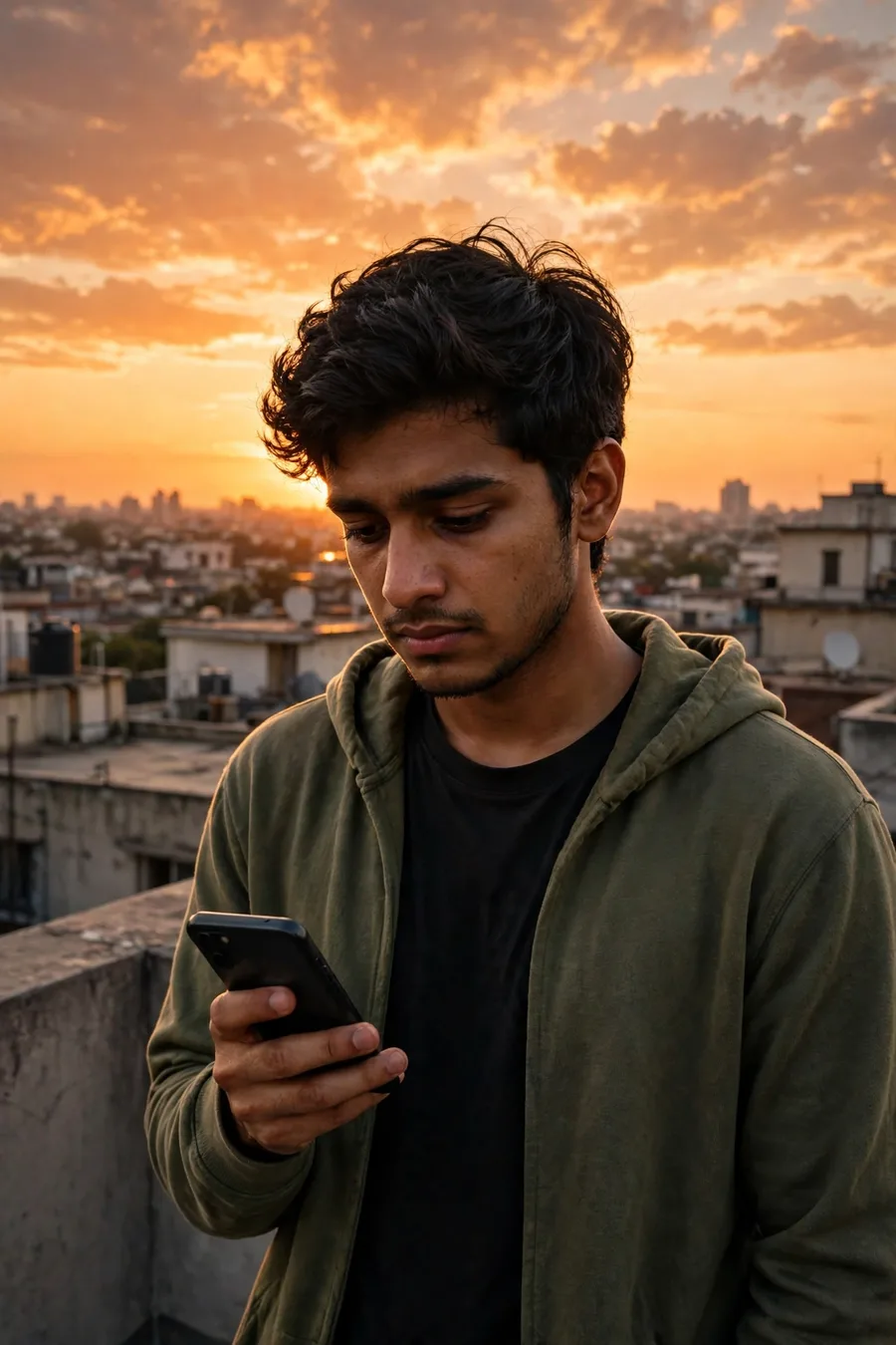 Saanu Ek Pal Rooftop Sunset Video