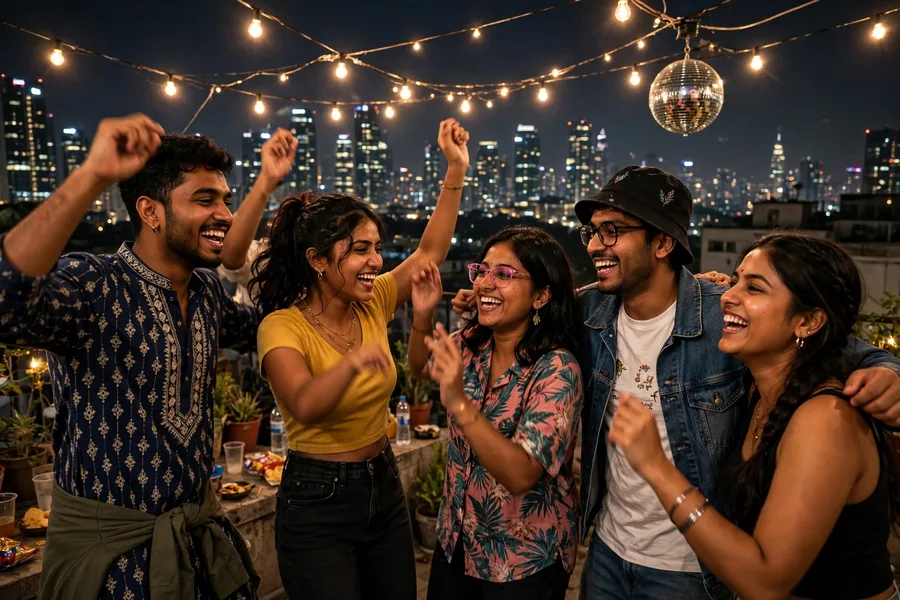 Friends Disco Rooftop Party Video