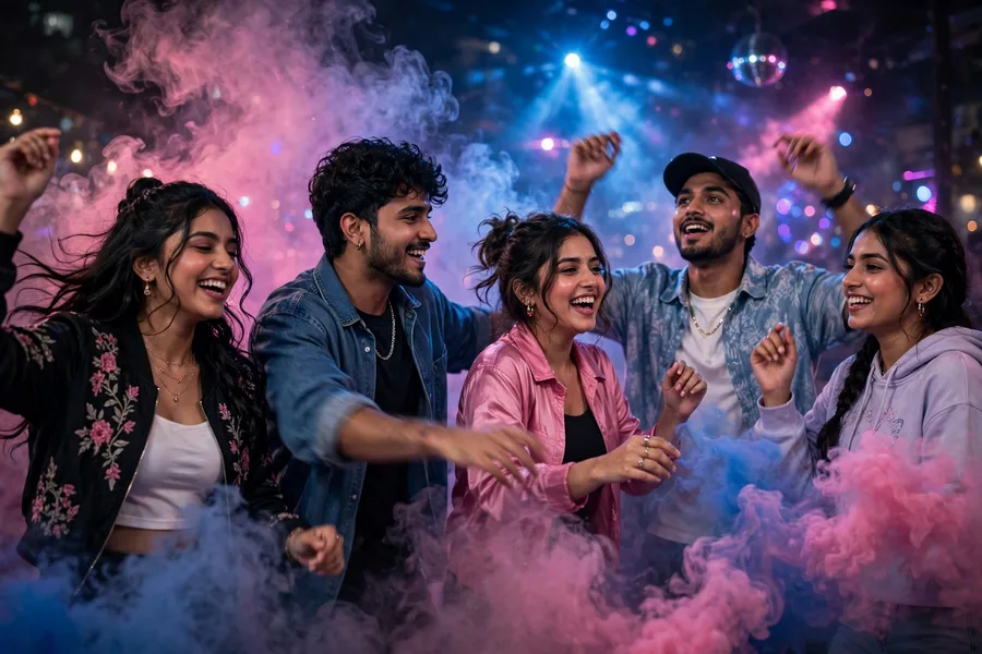 Friends Disco Color Smoke Video