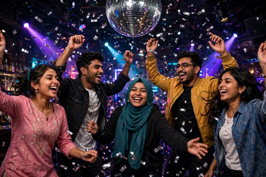 Friends Disco Slow Motion Video