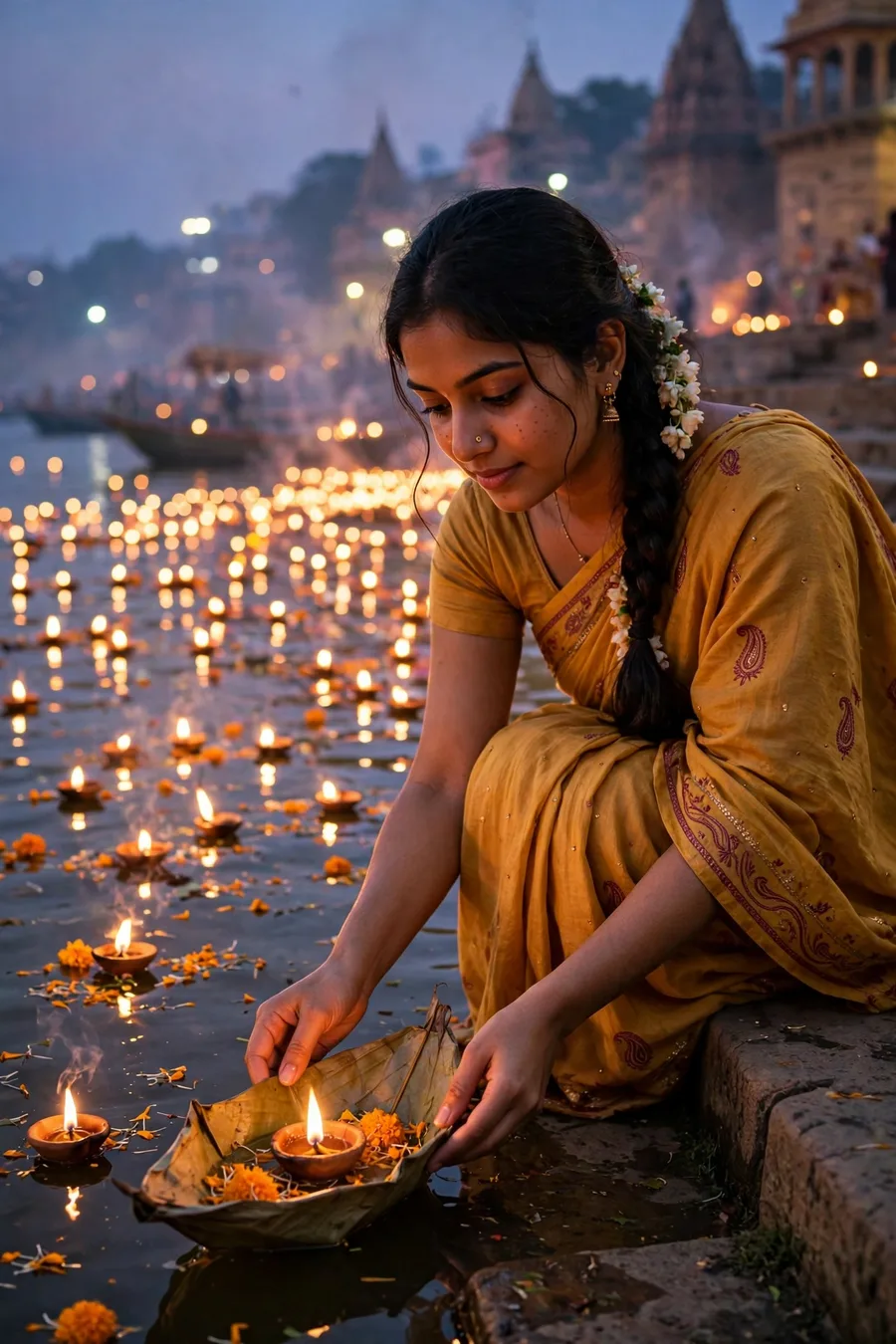 Dev Deepawali Floating Diya