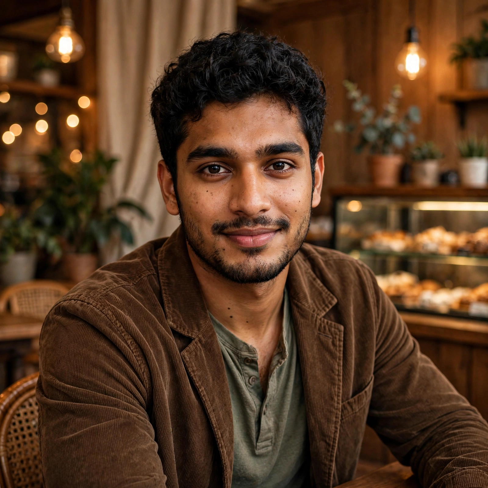 Aesthetic Cafe Portrait