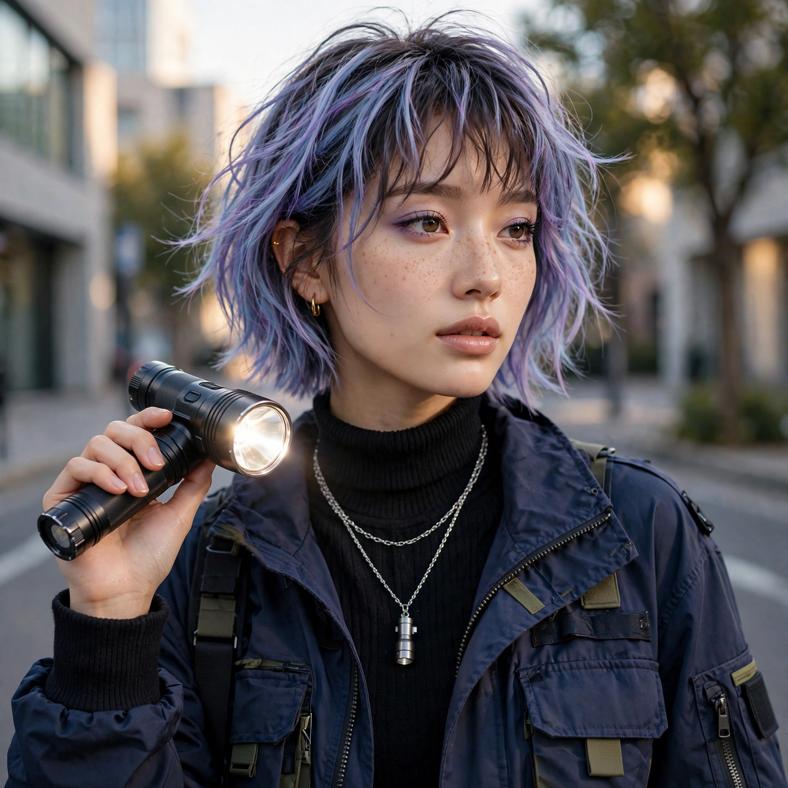 Anime Flashlight AI Photo Editing Prompt