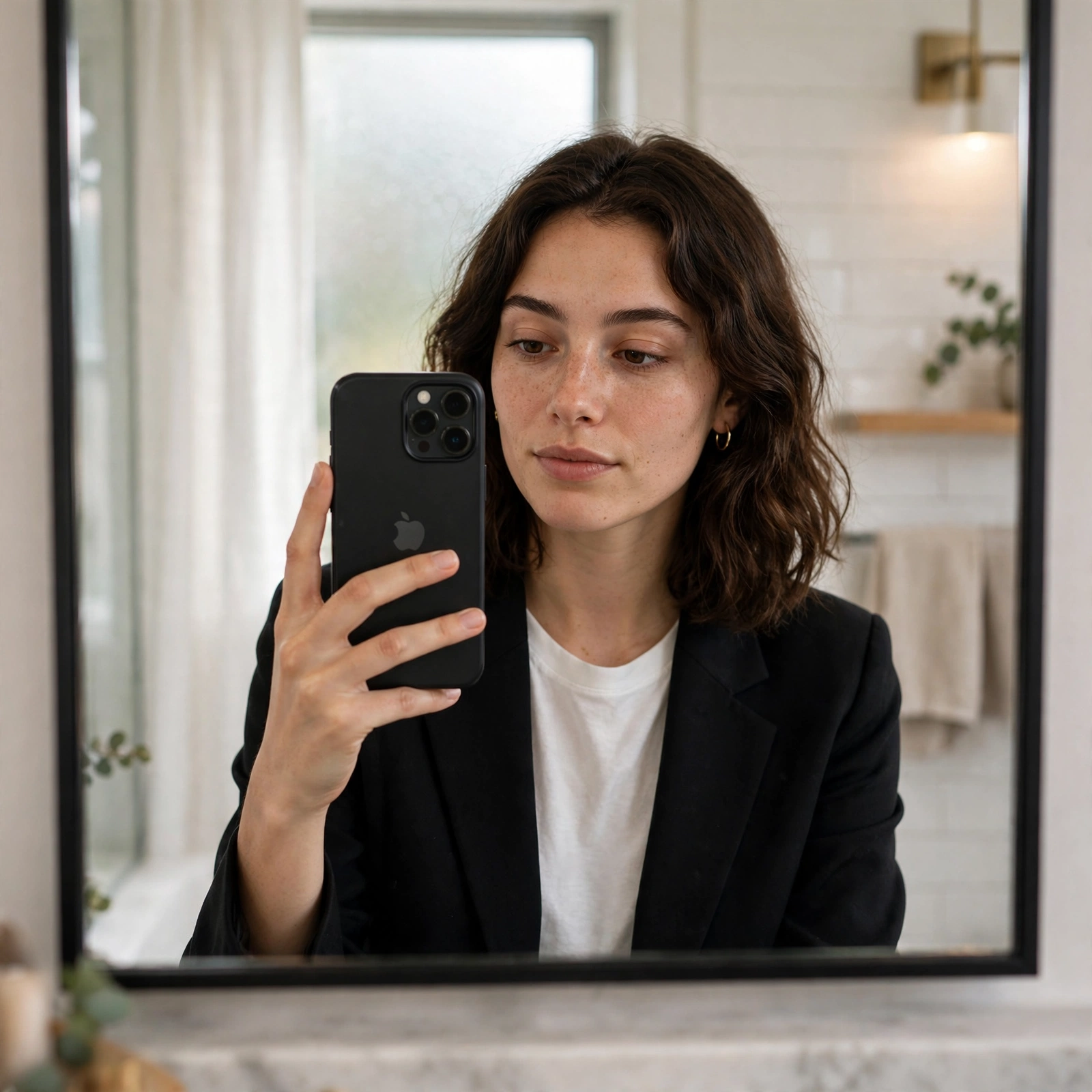 Apple Phone Mirror Selfie