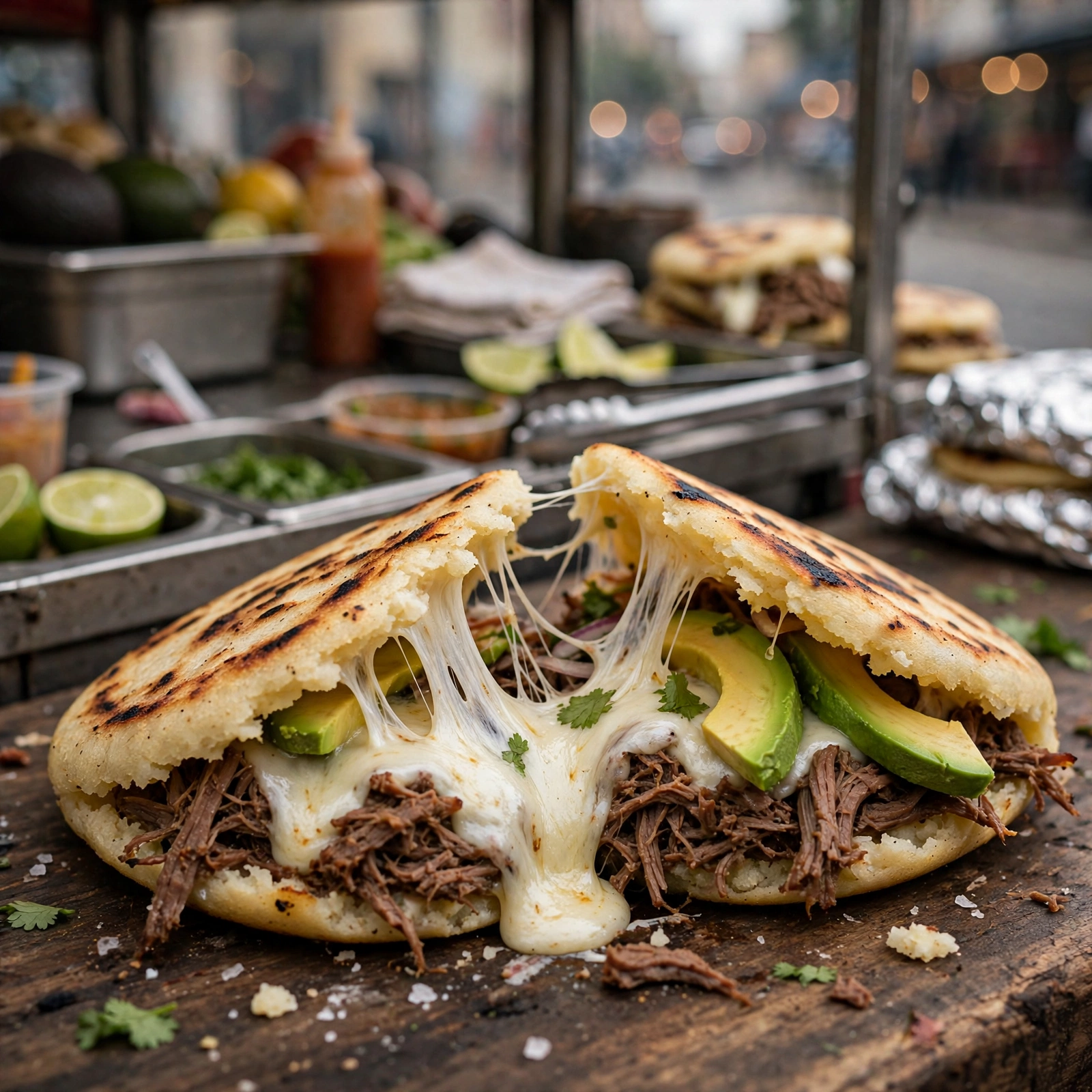 Arepa Cheese Pull