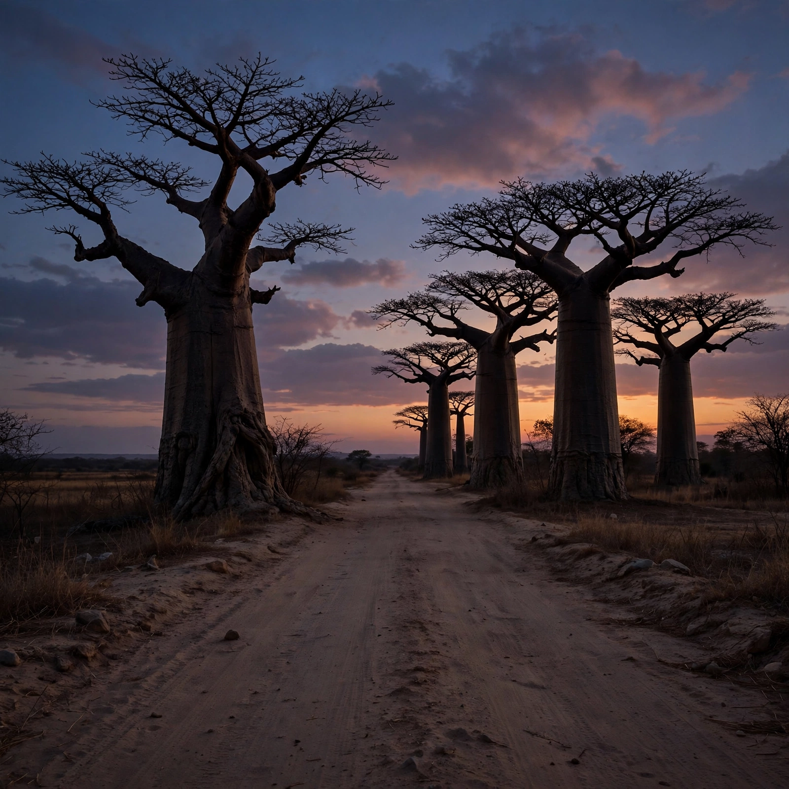 Baobab Avenue Dusk