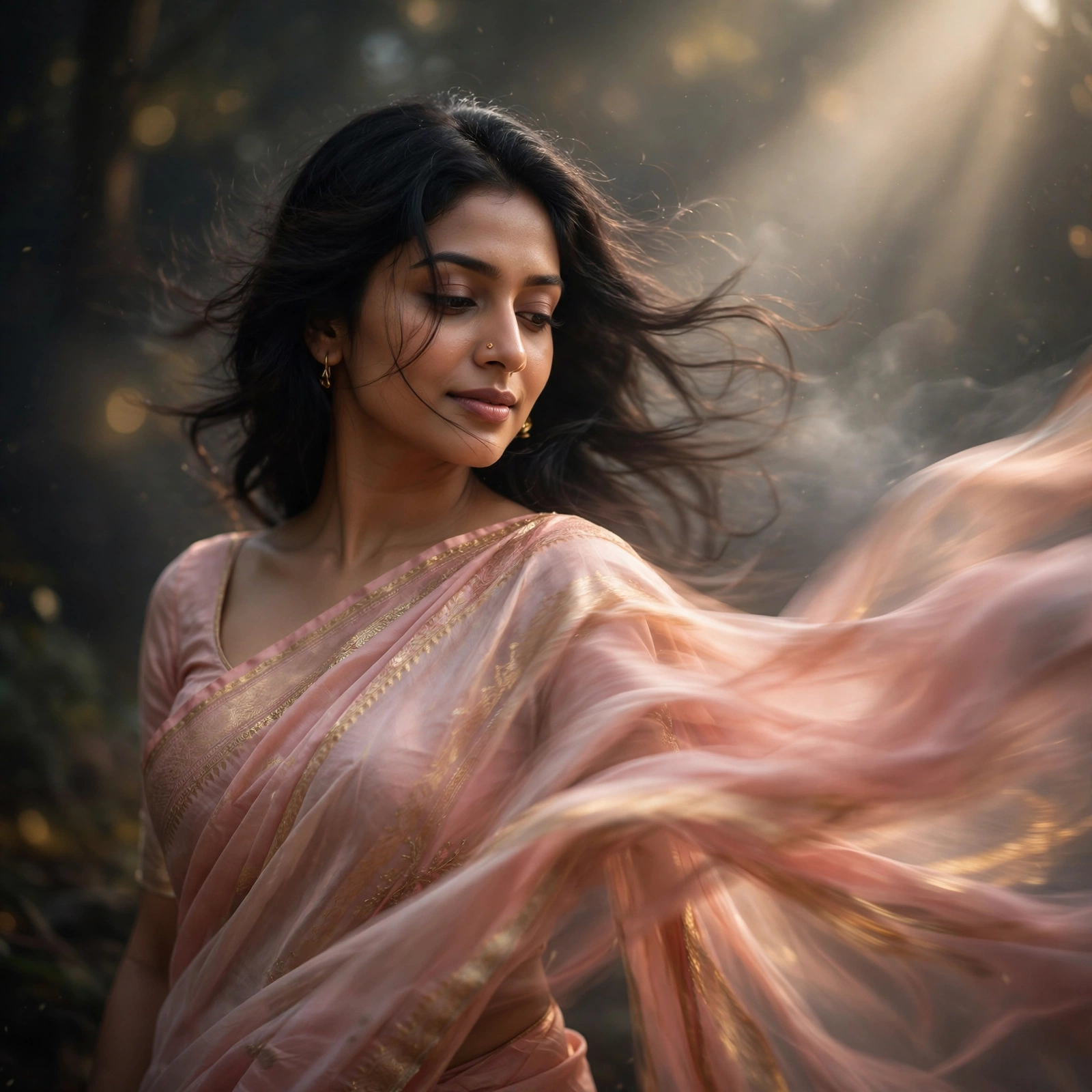 Blurry Saree