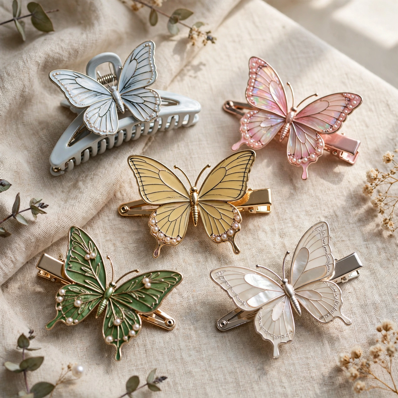 Butterfly Barrettes