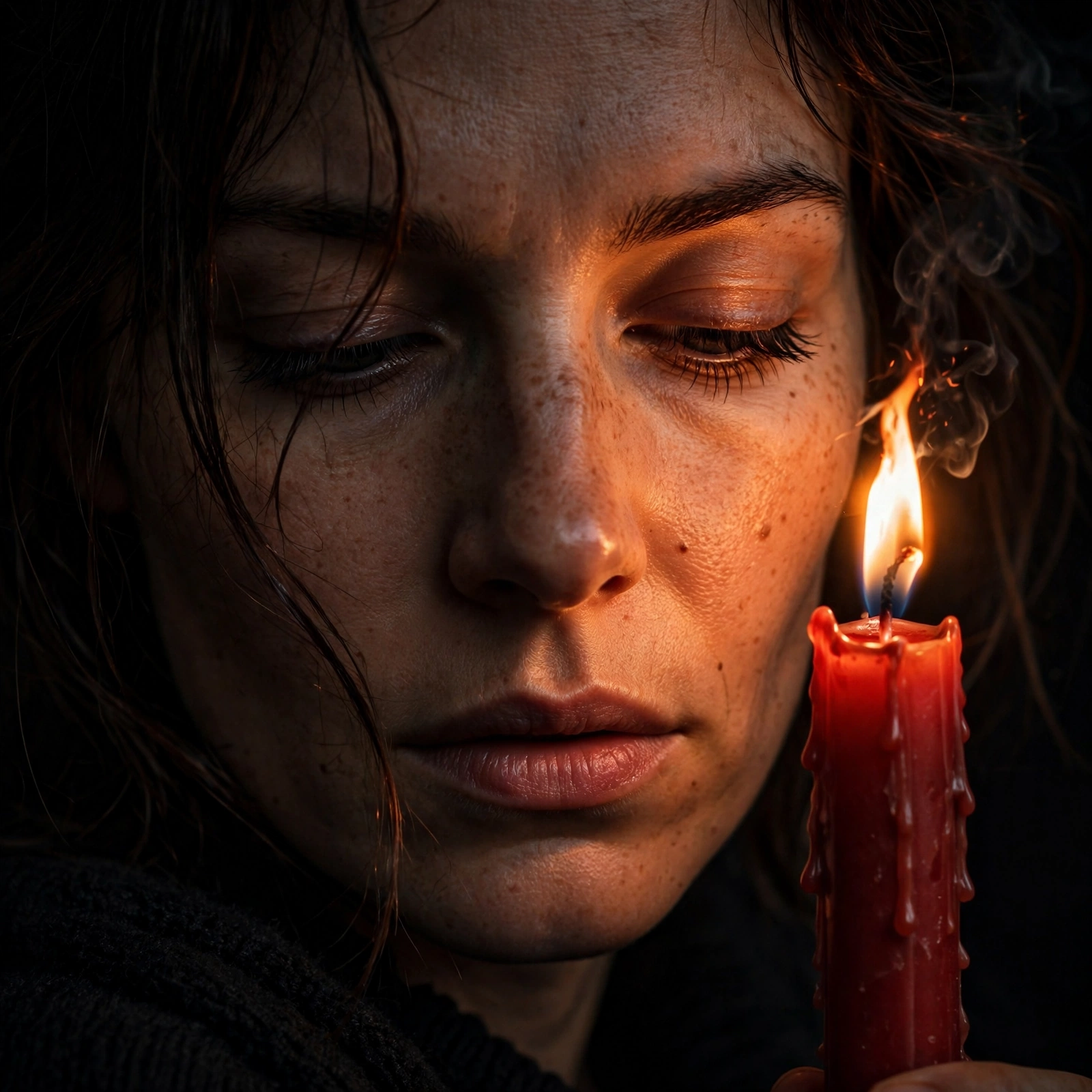 Candlelight Glow Portrait