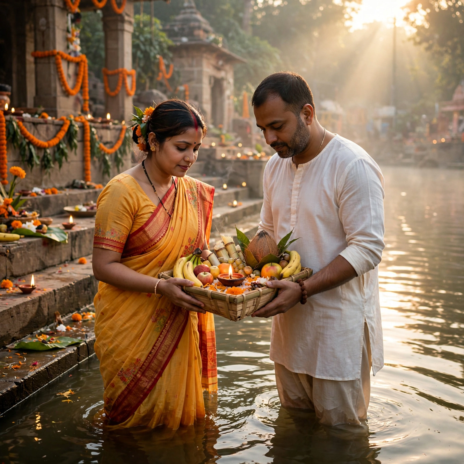 Chhath Puja Couple