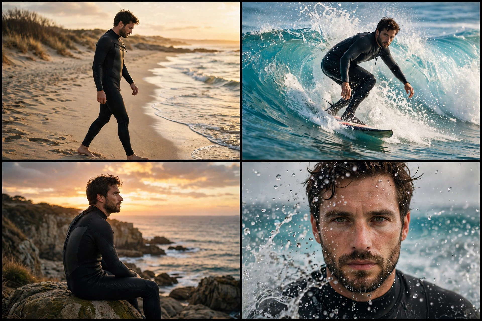 Cinematic Beach Collage