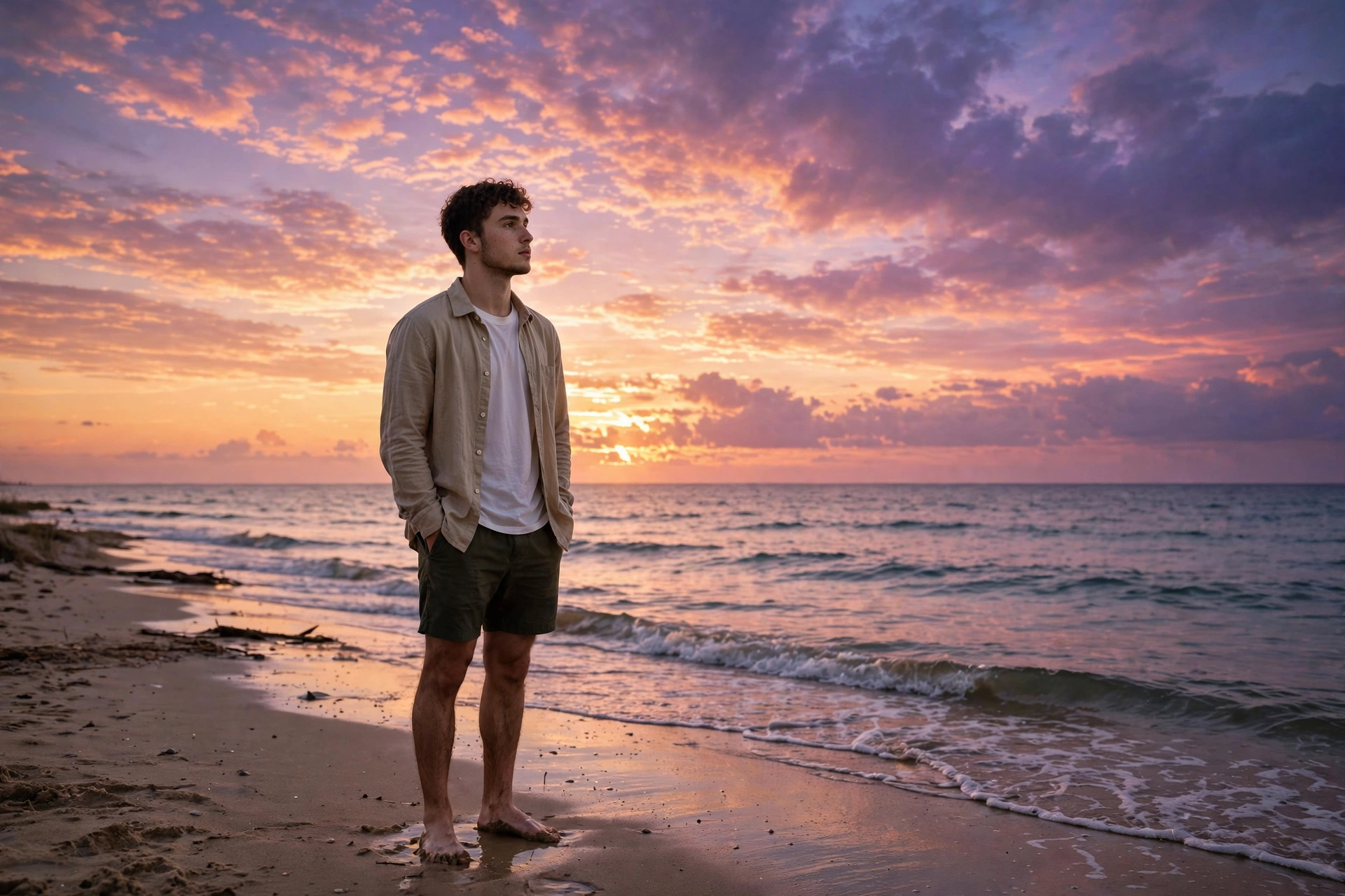 Cinematic Beach Portrait