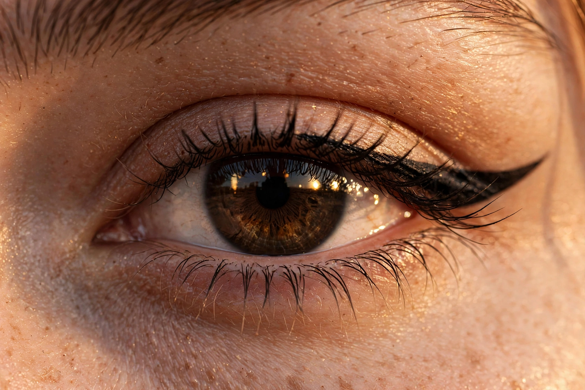 Cinematic Single Eye Close-Up Portrait