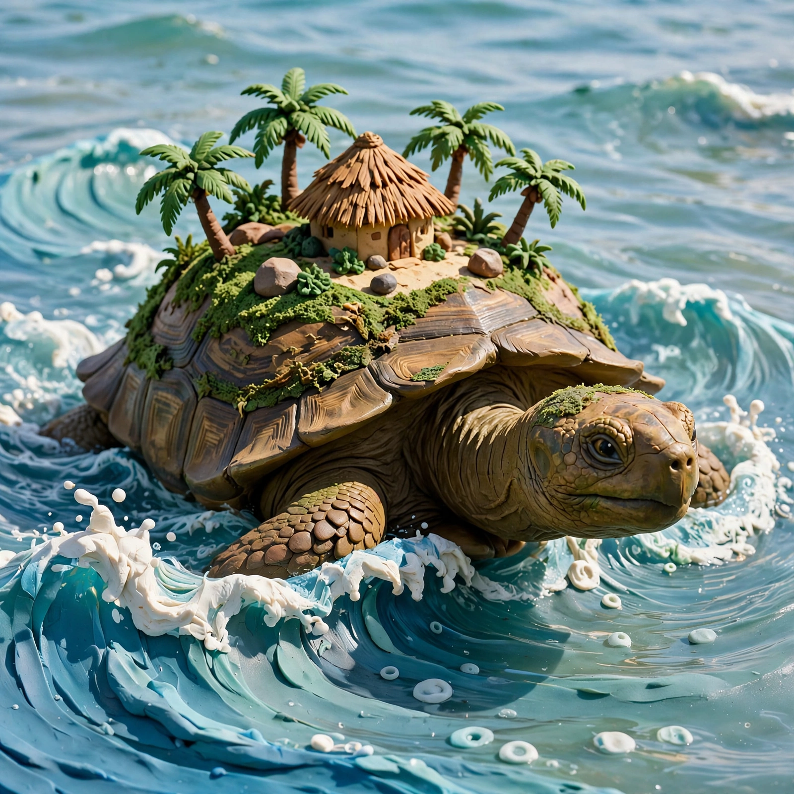 Clay Turtle Island
