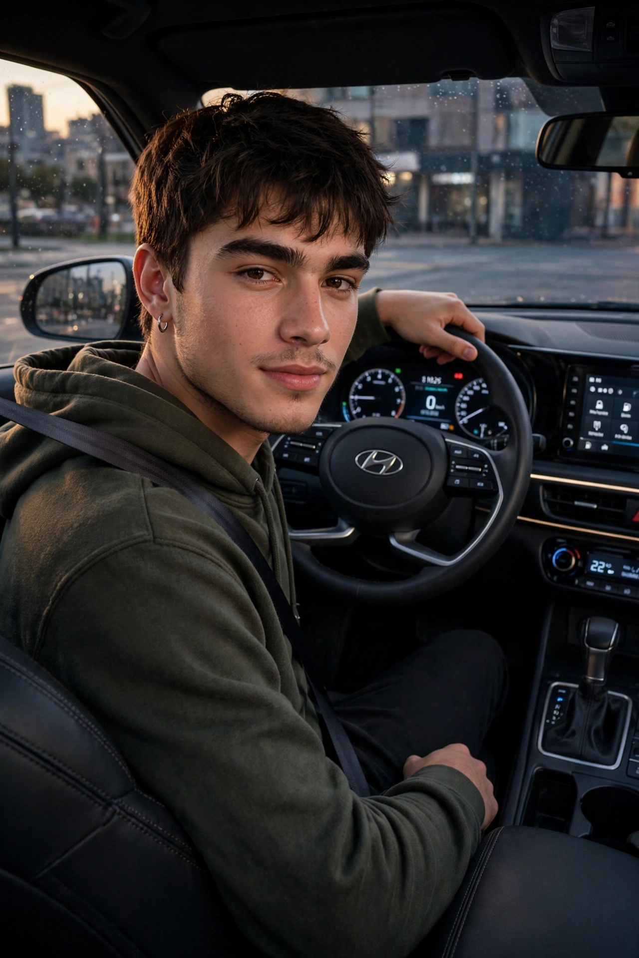 Confident Man in Hyundai Creta