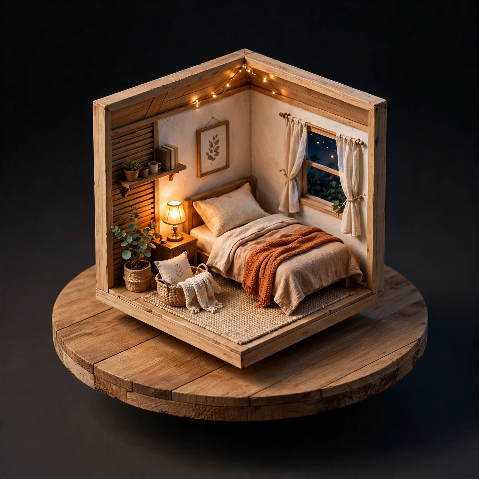 Cozy Isometric Bedroom
