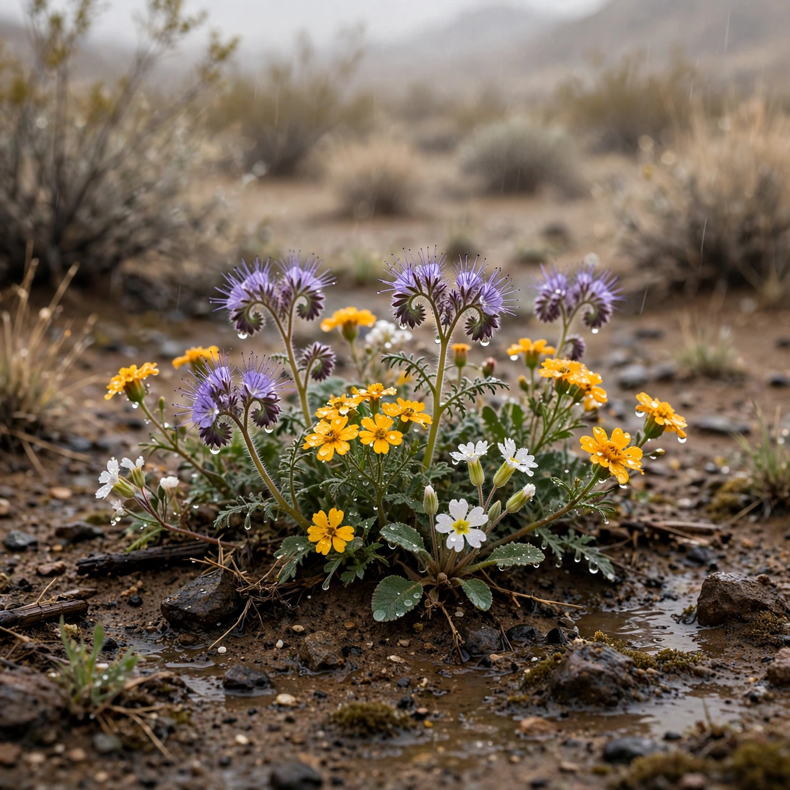 Desert Bloom After Rain
