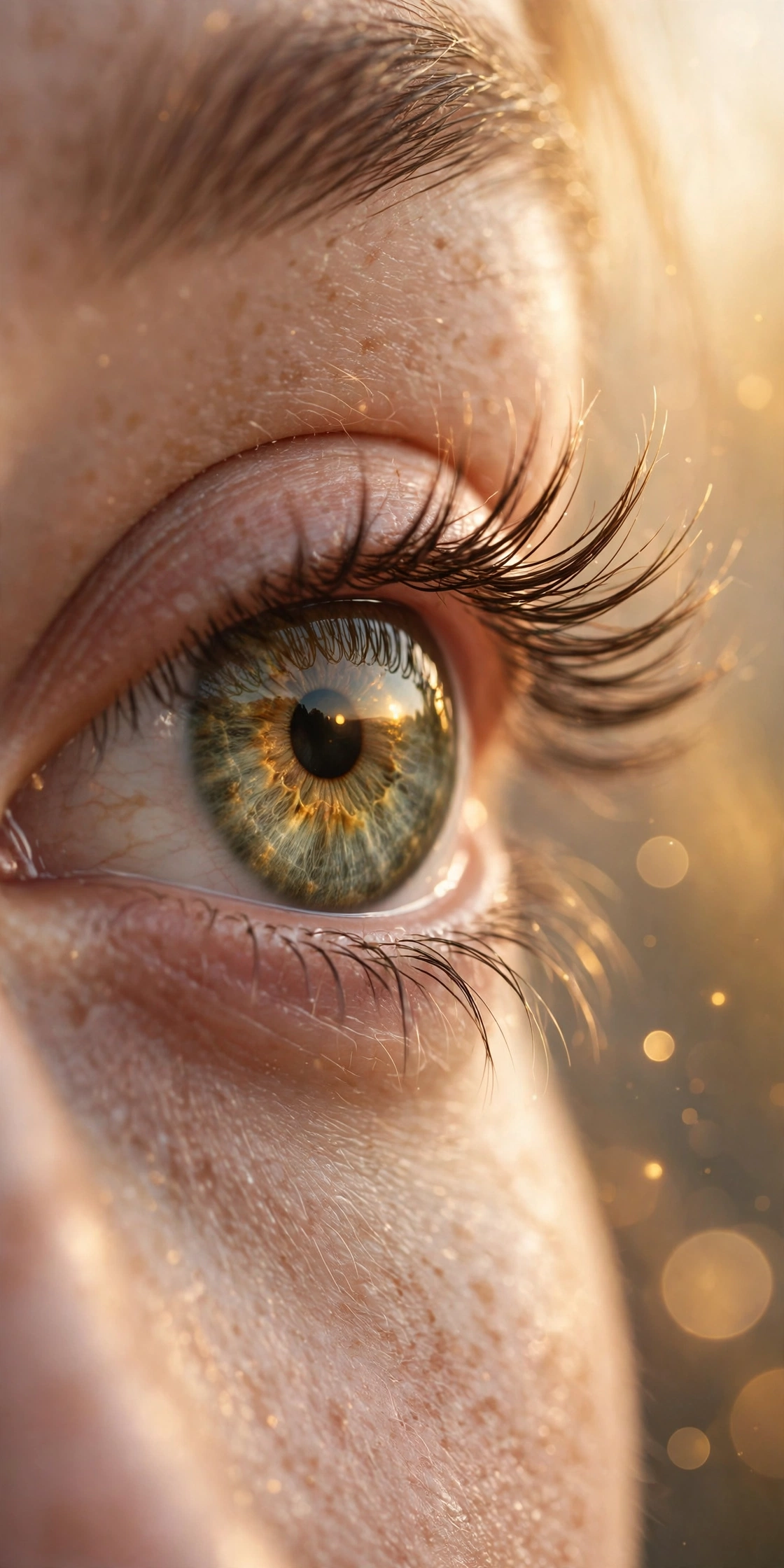 Dreamy Close-Up Eyes View