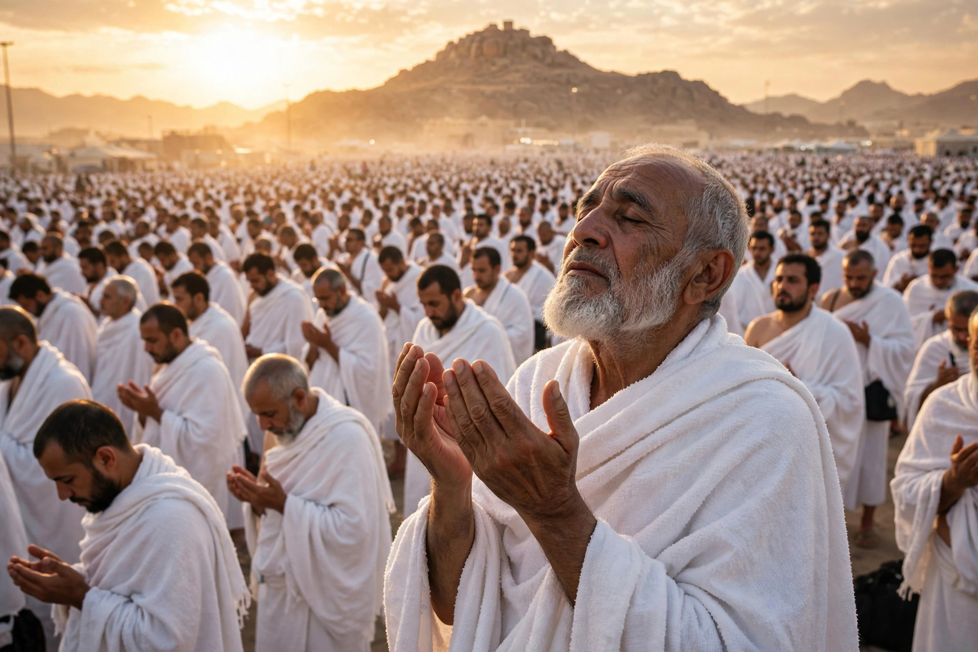 Elderly Man Hajj Pilgrimage