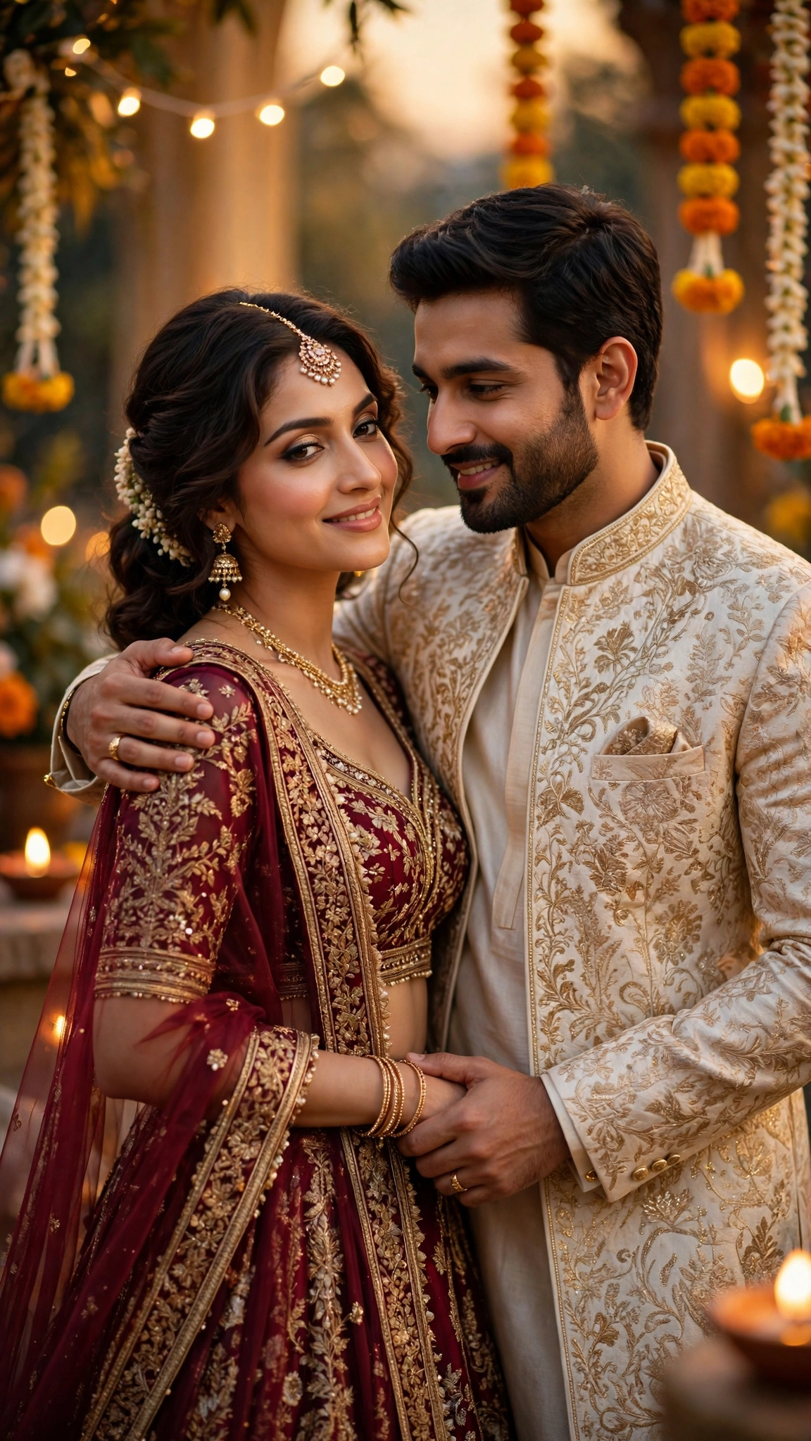 Elegant Festive Couple