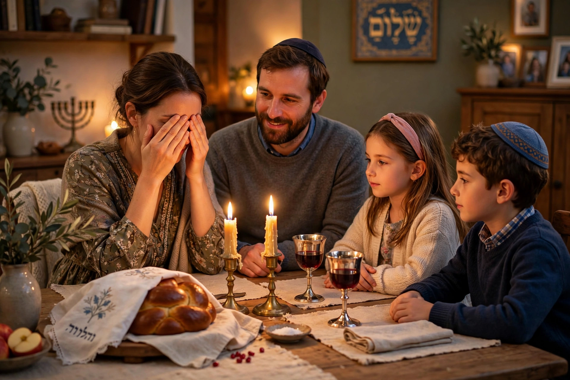 Family Shabbat Candles