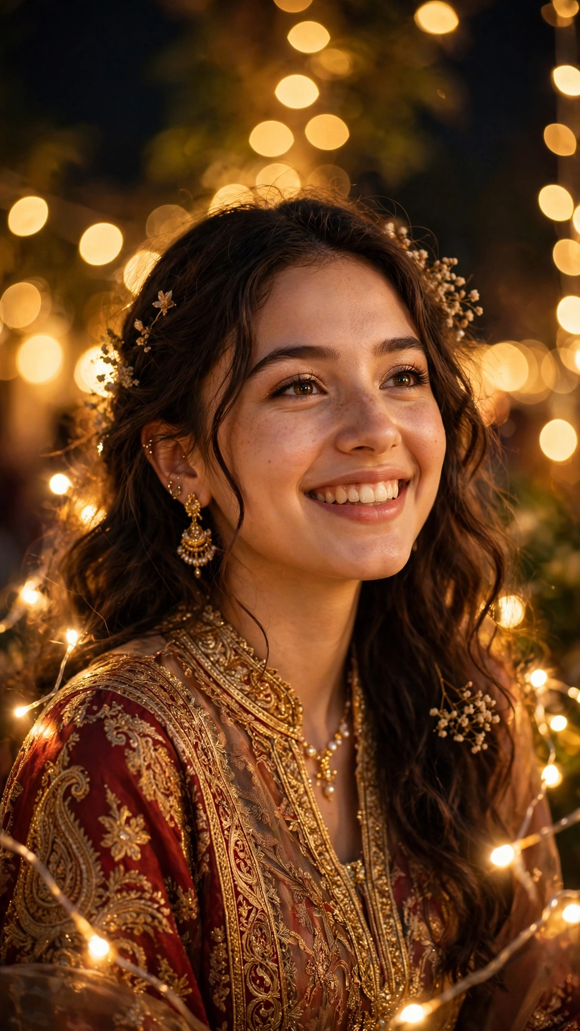 Festive Glow Portrait