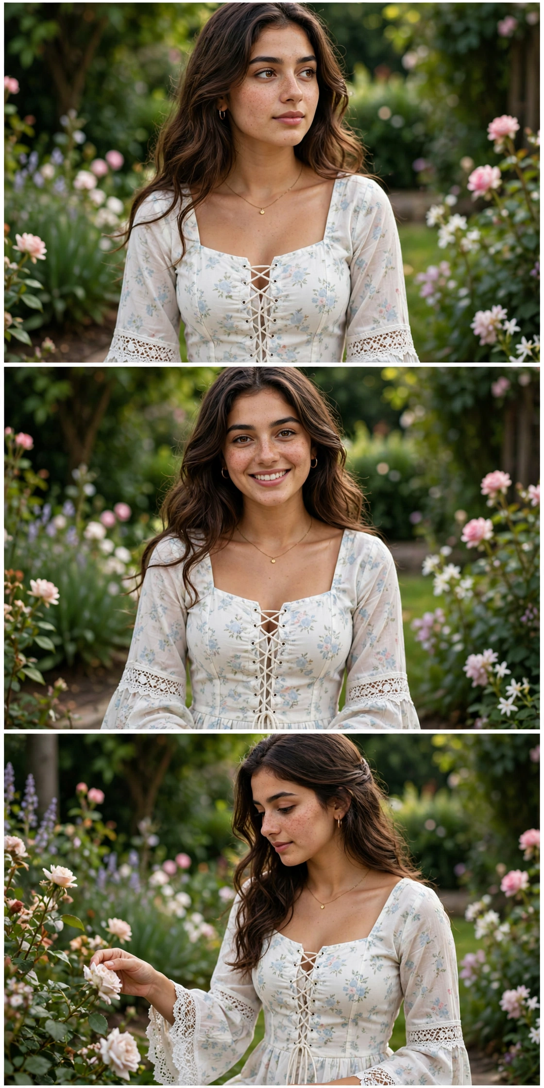 Floral Dress Garden Collage