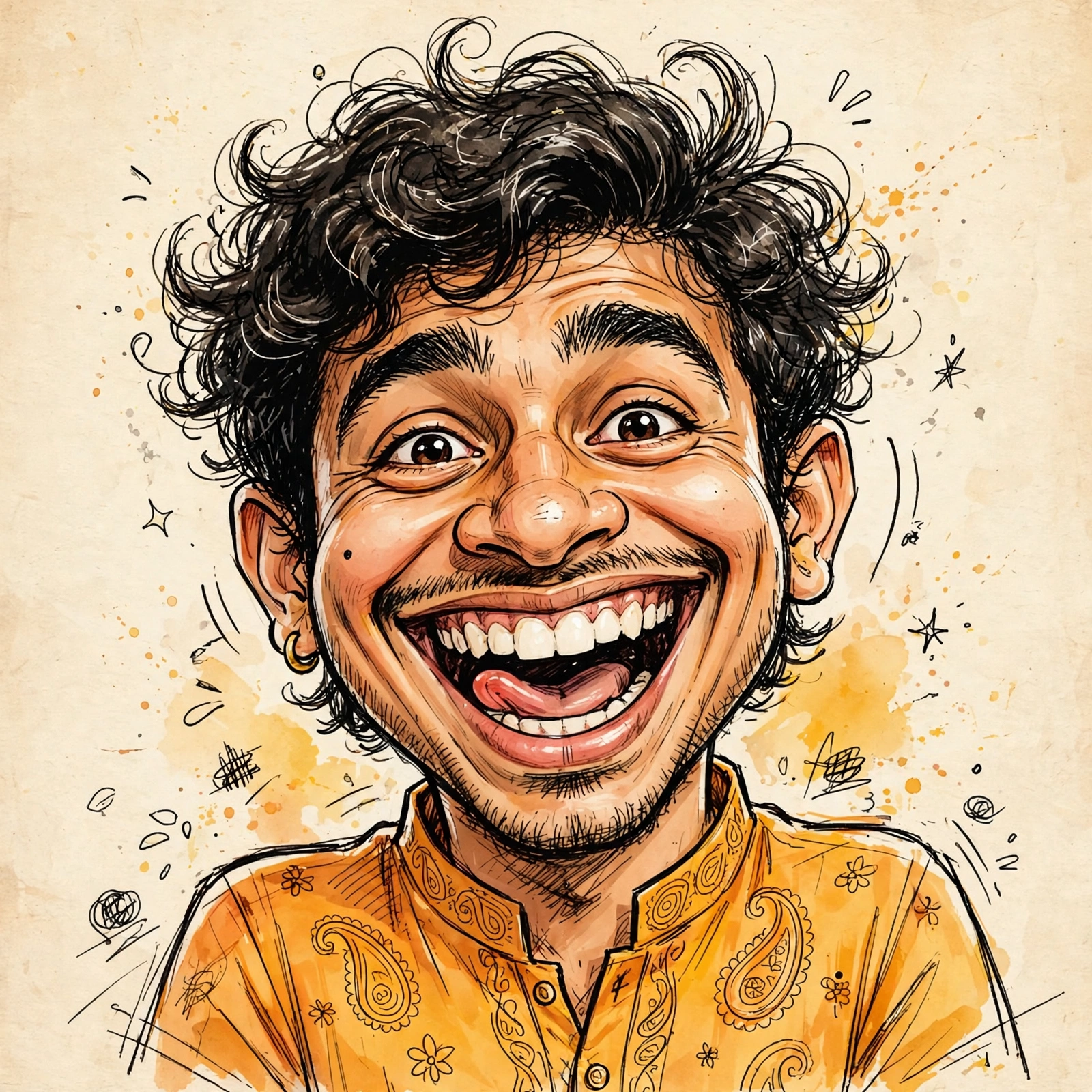 Funny Sketch Cartoon Image