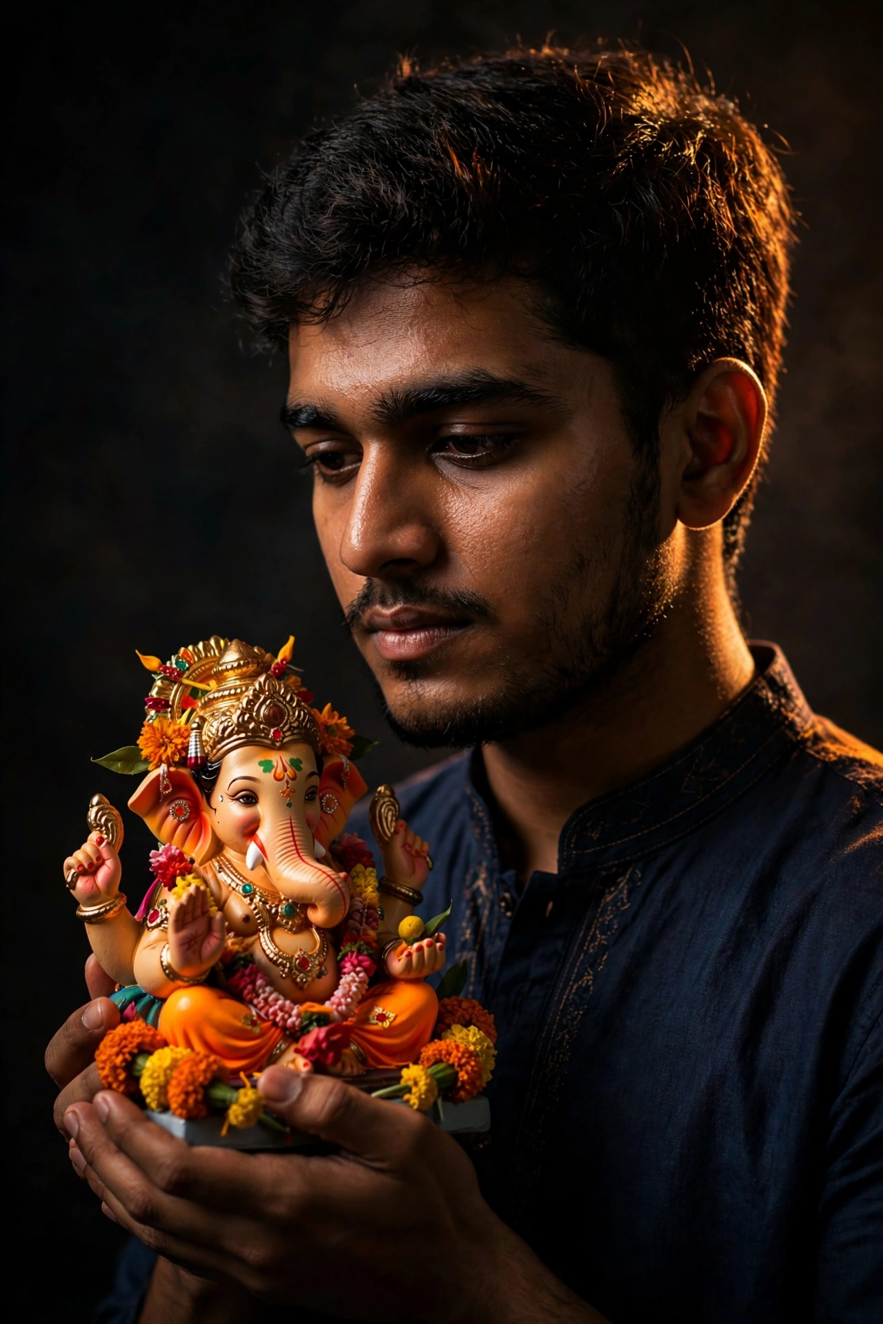Ganpati Bappa Studio Portrait