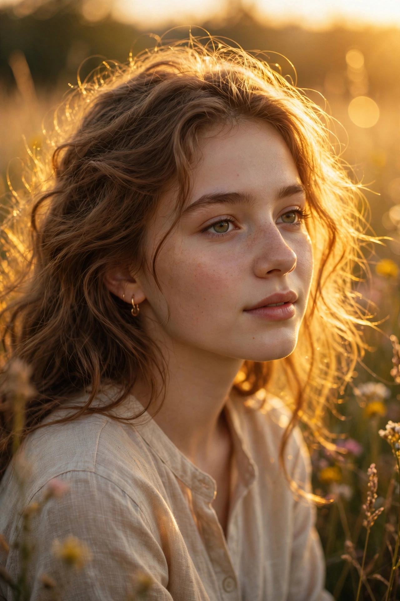 Girl Golden Hour