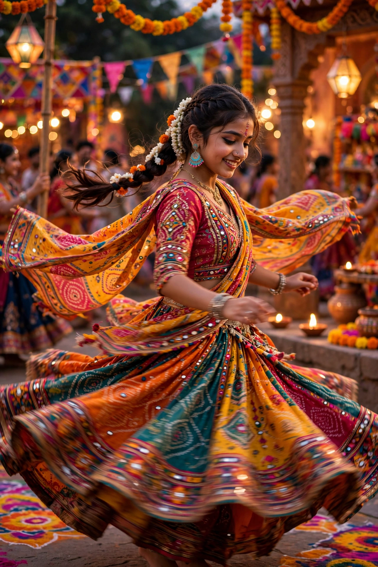 Girl Navratri Garba