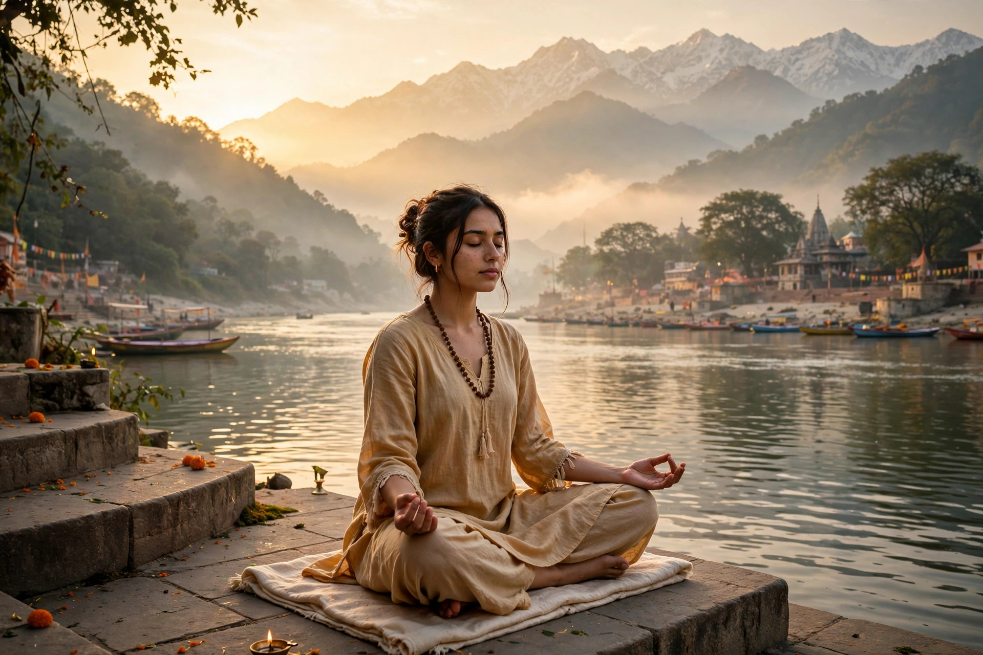Girl Yoga Meditation