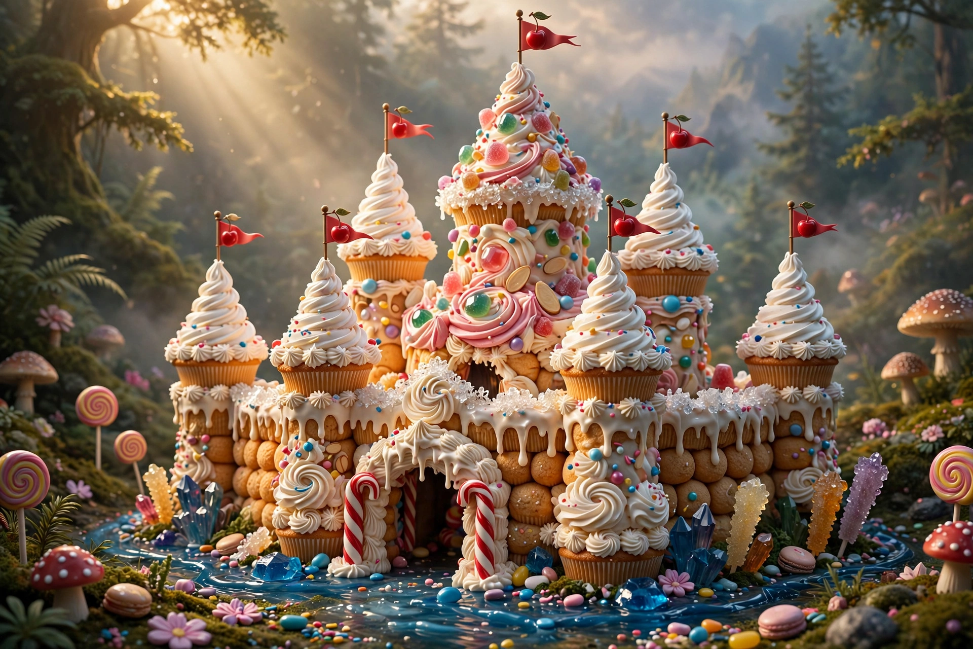 Glossy Cupcake Castle