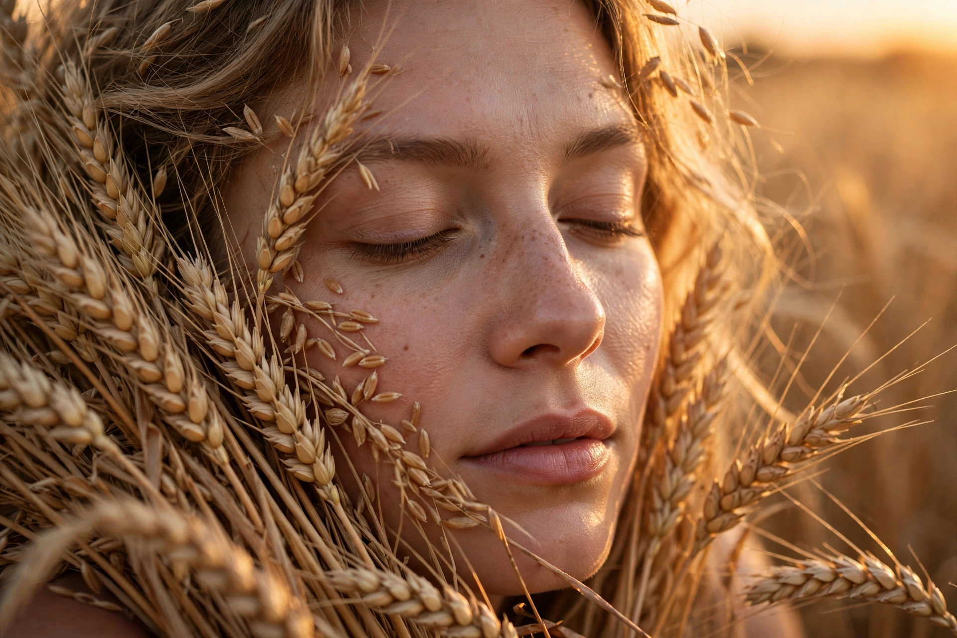Golden Grain Close-Up
