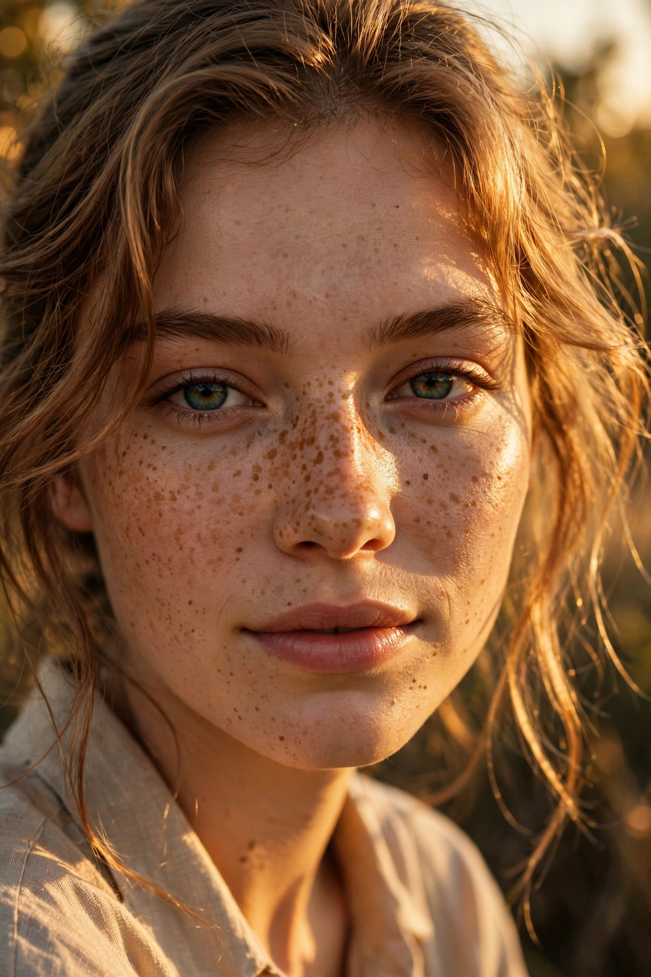 Golden Hour Freckles