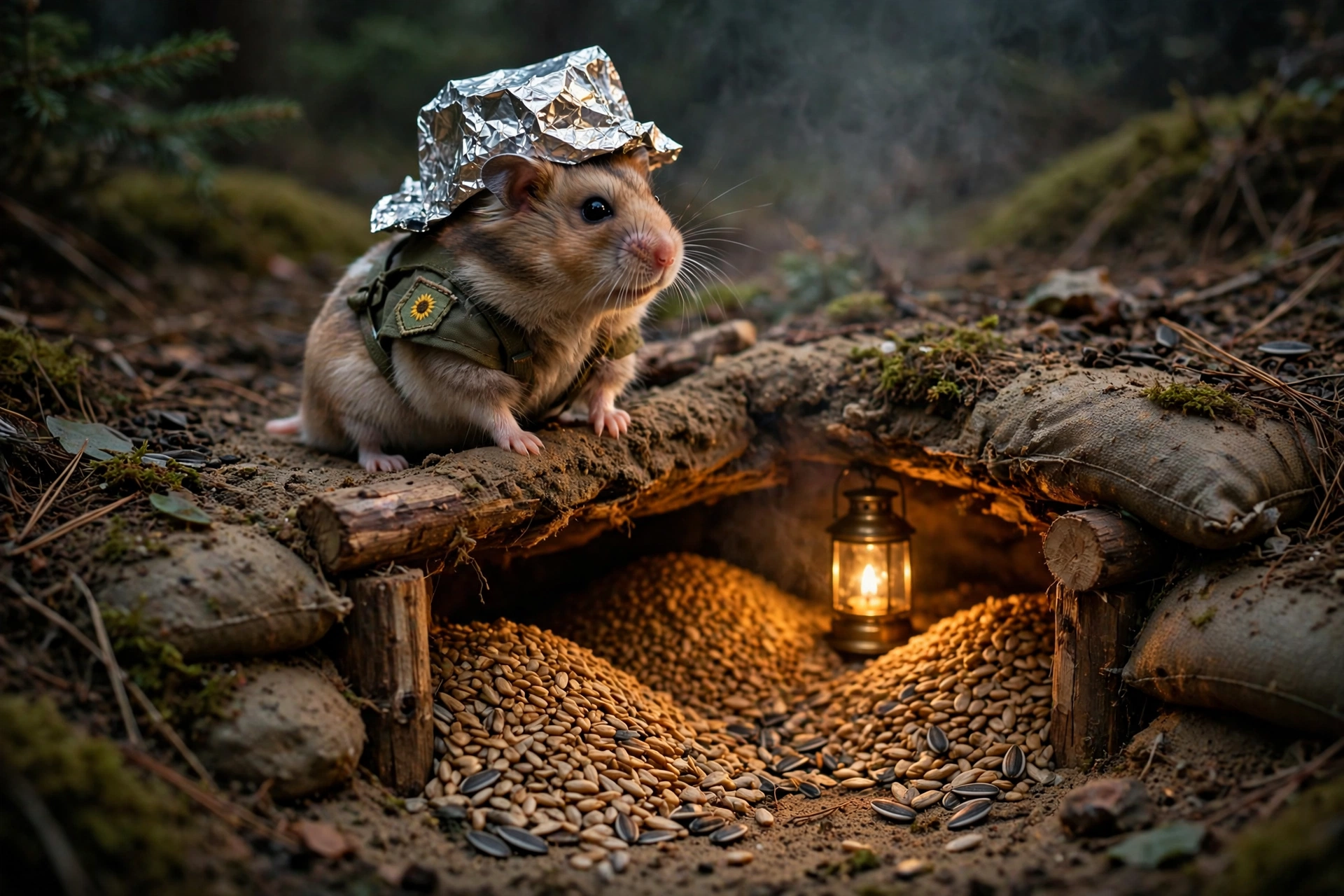 Hamster Doomsday Prepper