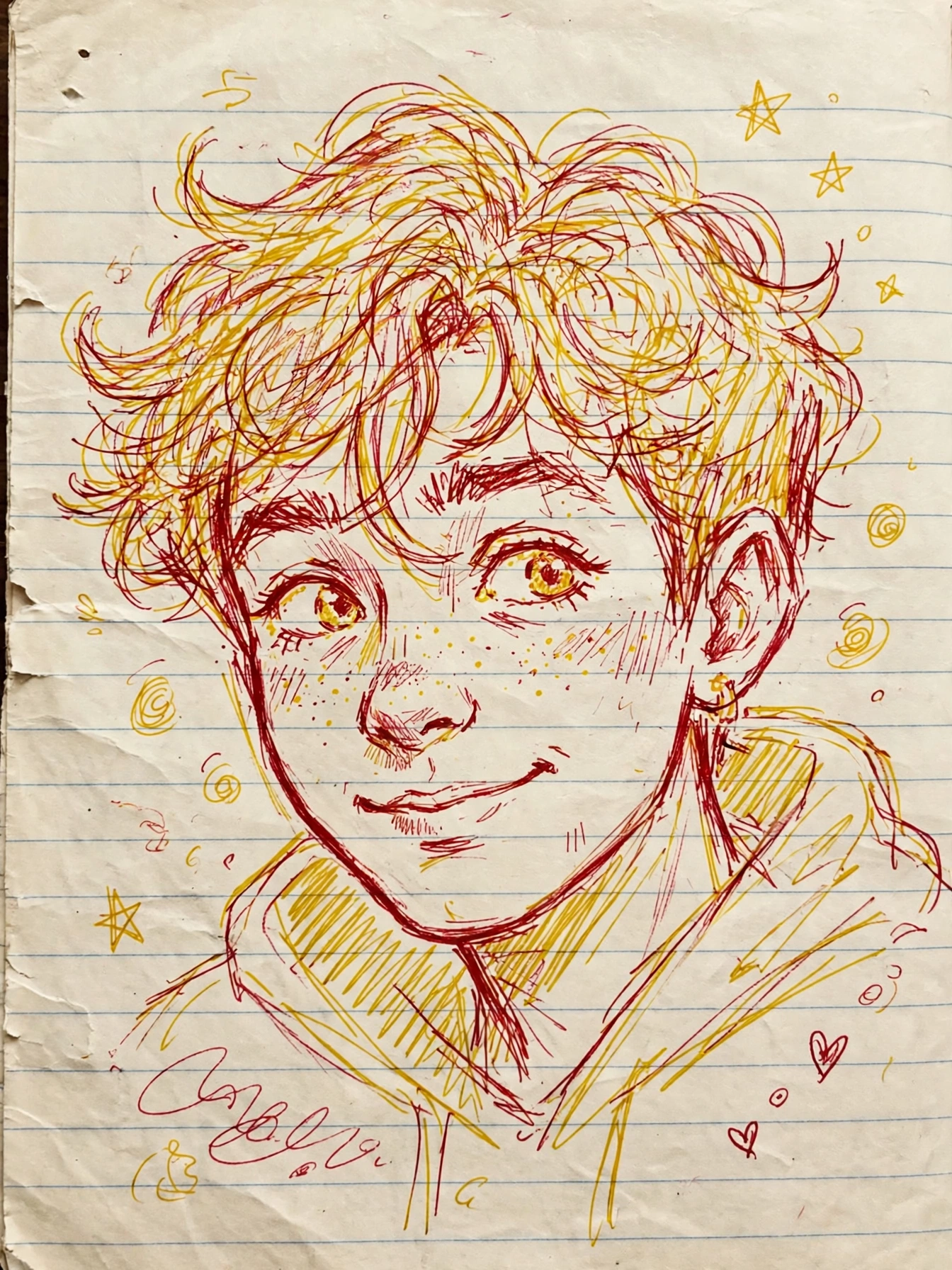 Hand Drawn Doodle Portrait