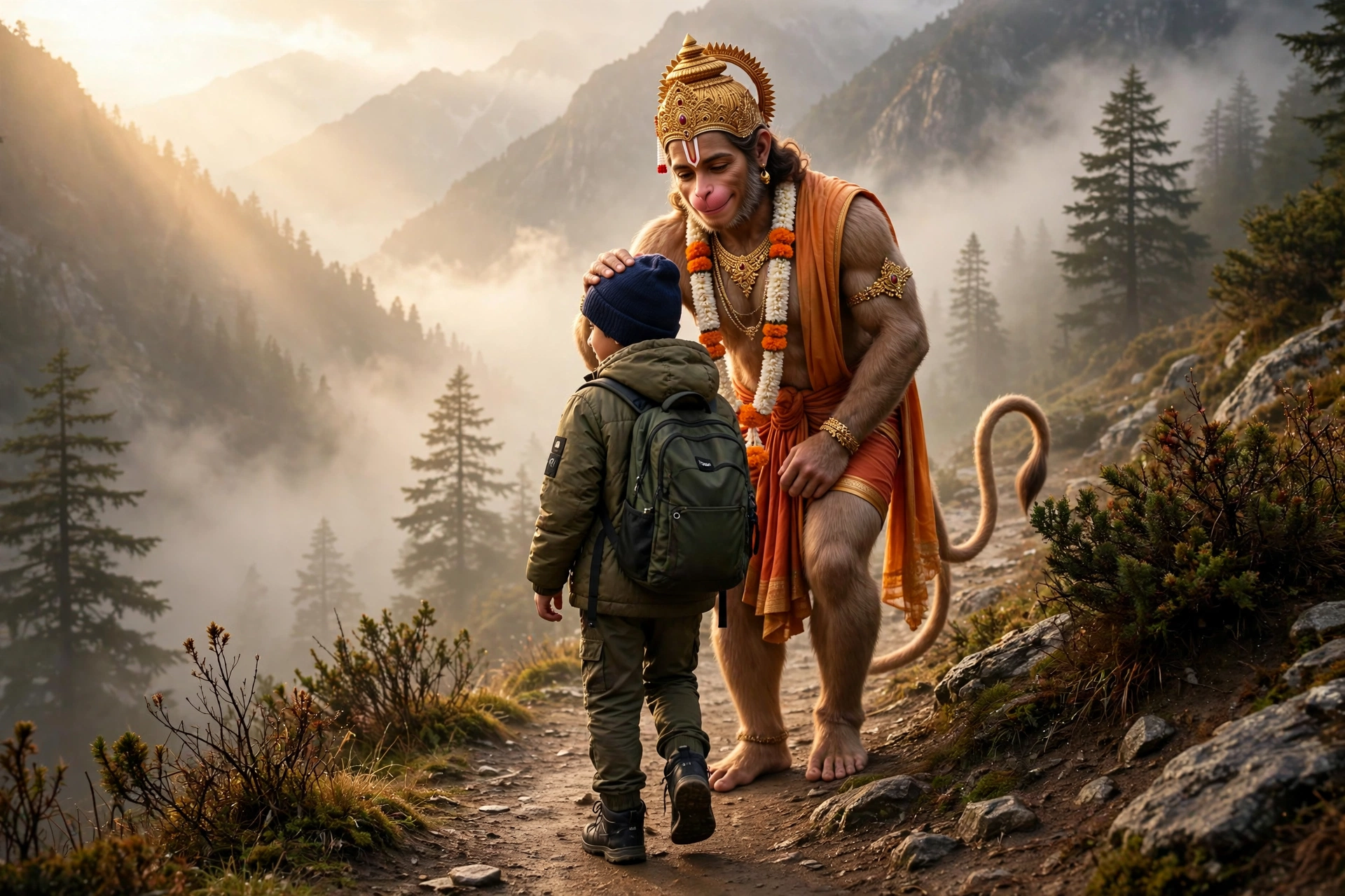 Hanuman Mountain Trail Portrait