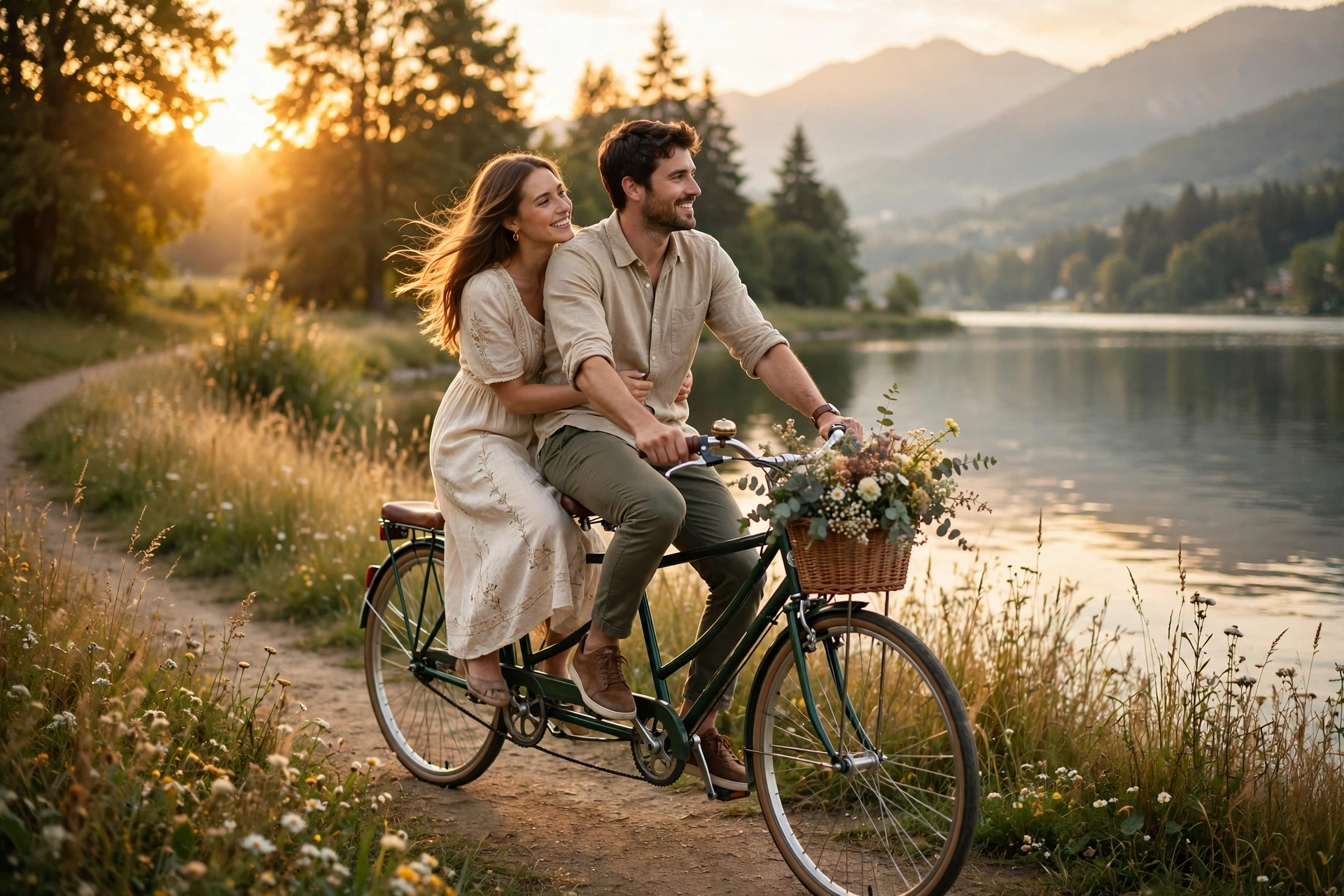 High-Resolution Romantic Outdoor Scene