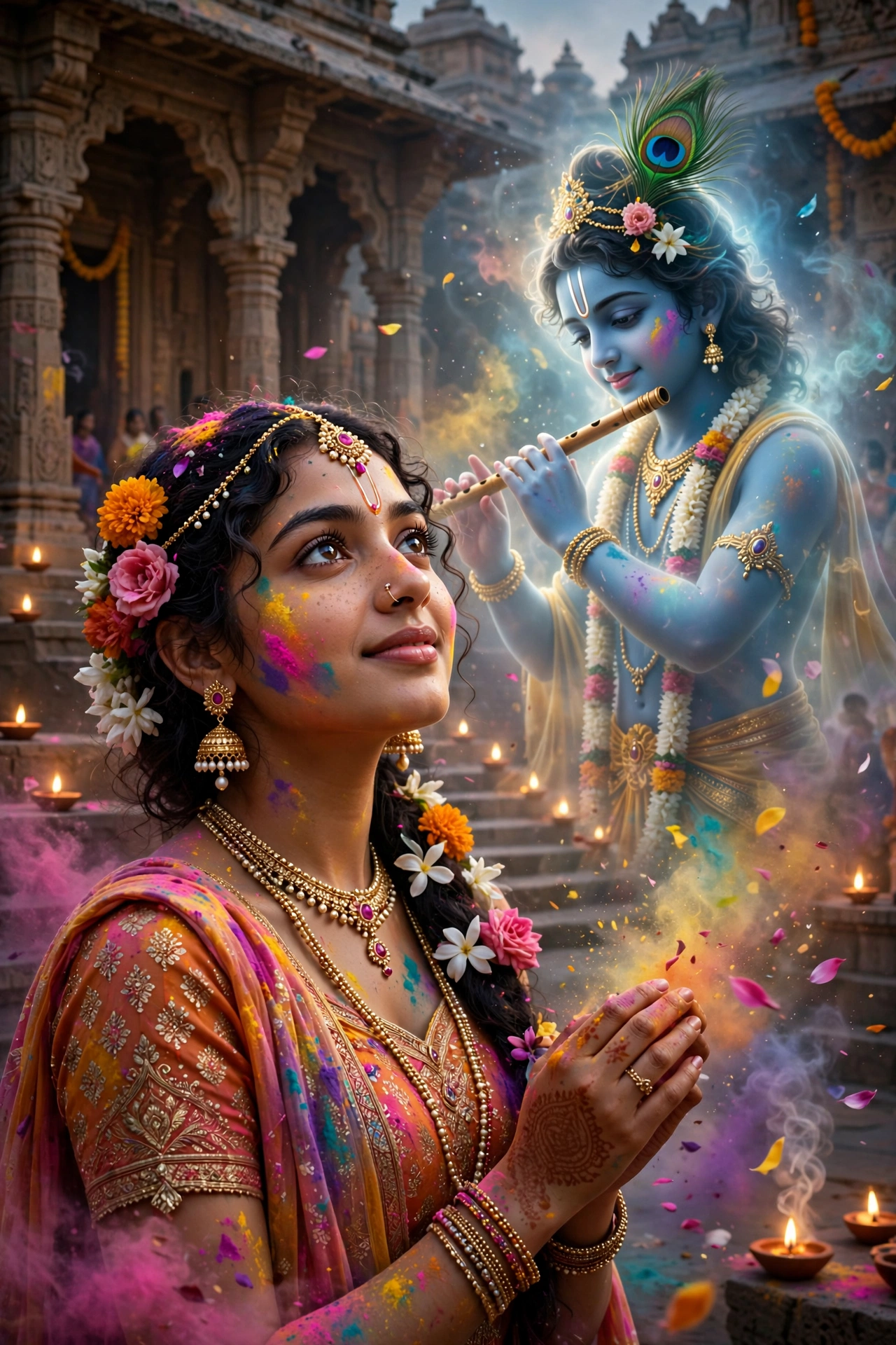 Holi with Krishna