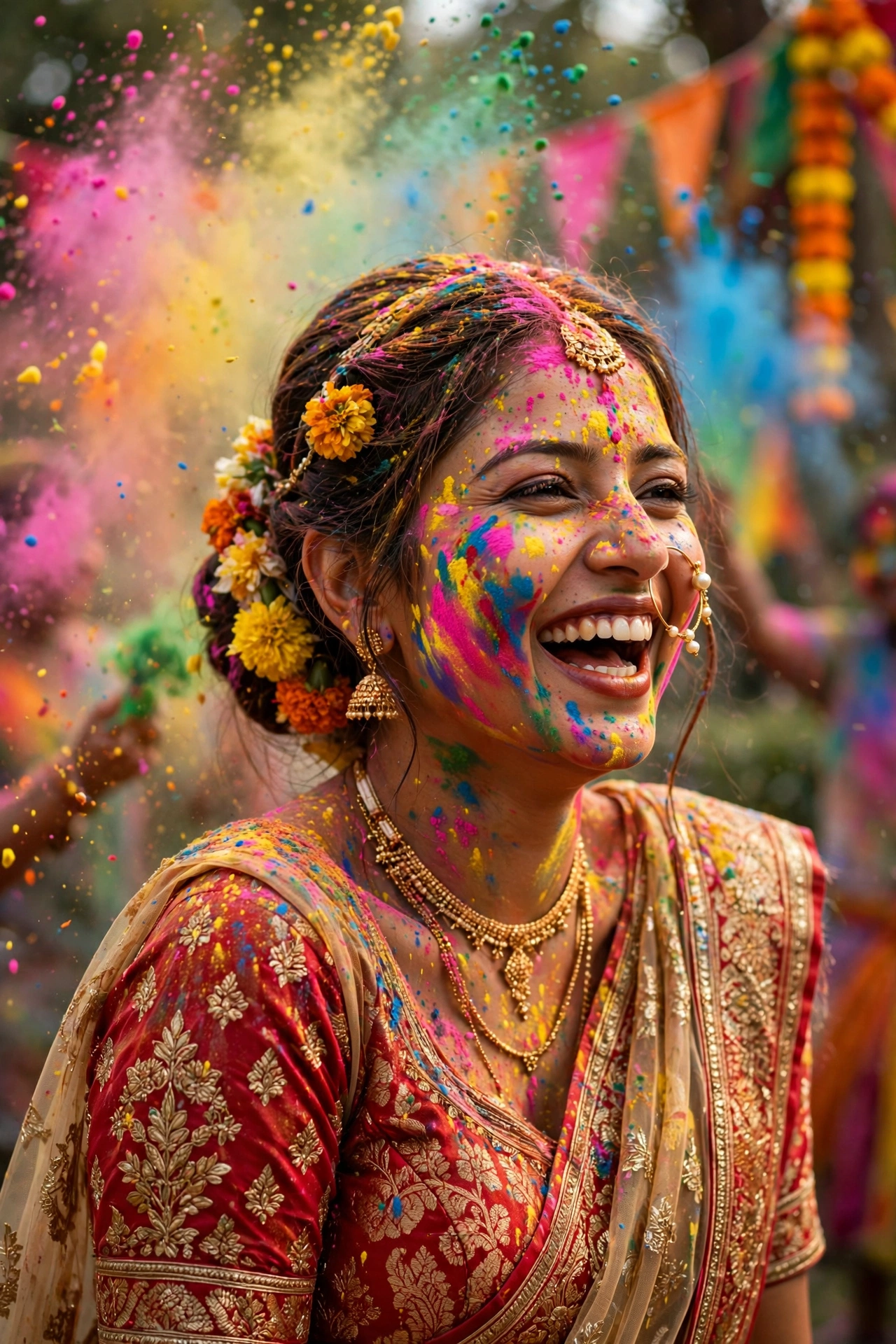 Holi Party Bride