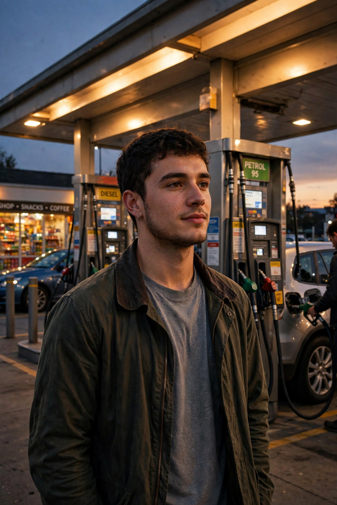 HP Petrol Pump Background Photo Prompt