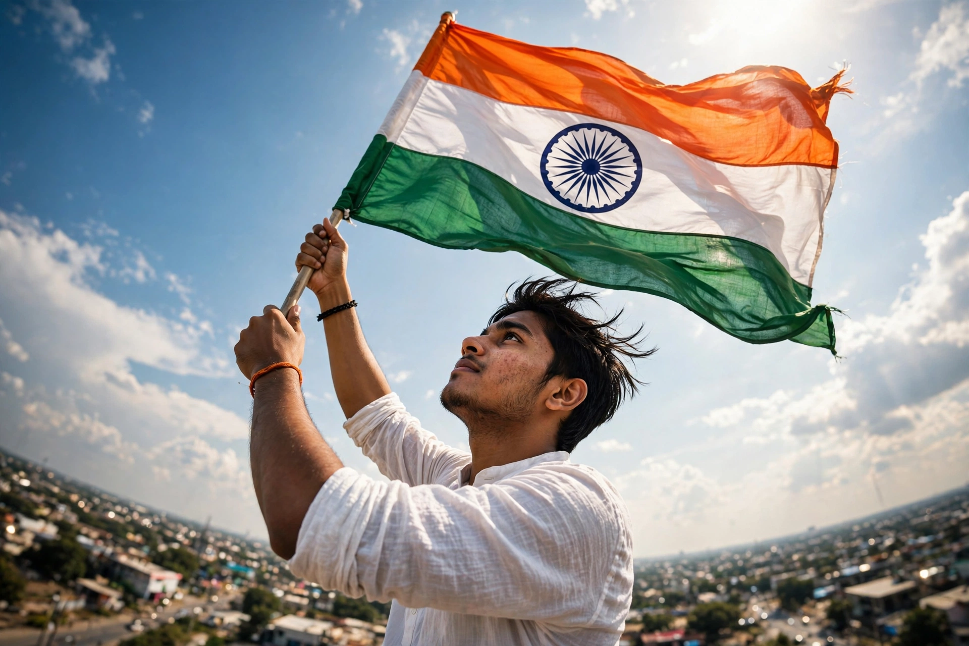 Independence Day Drone Flag Video