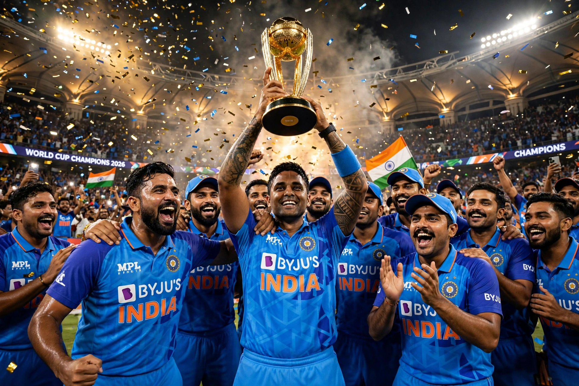 India World Cup Winning Celebration