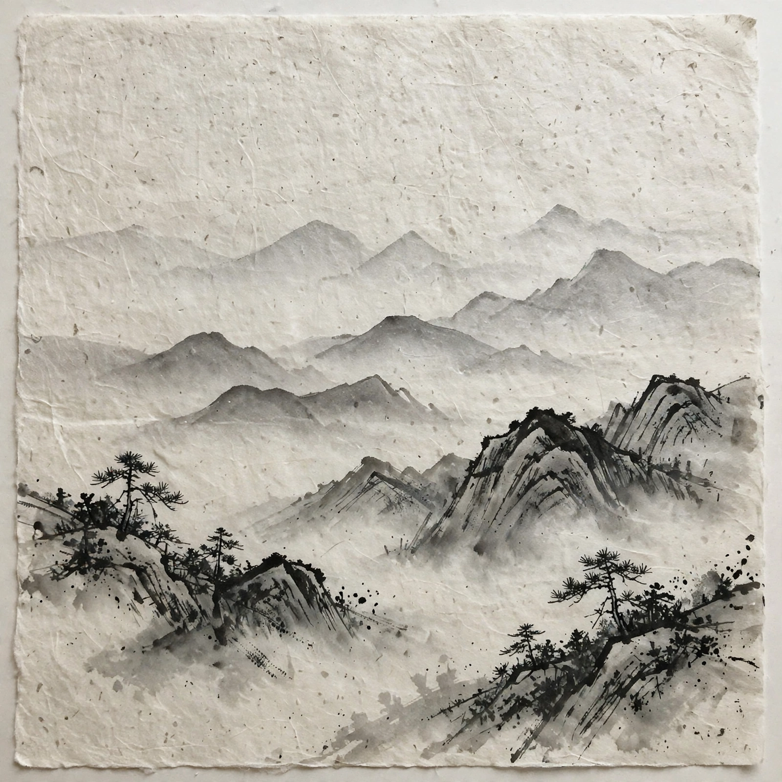 Ink Wash Mountains
