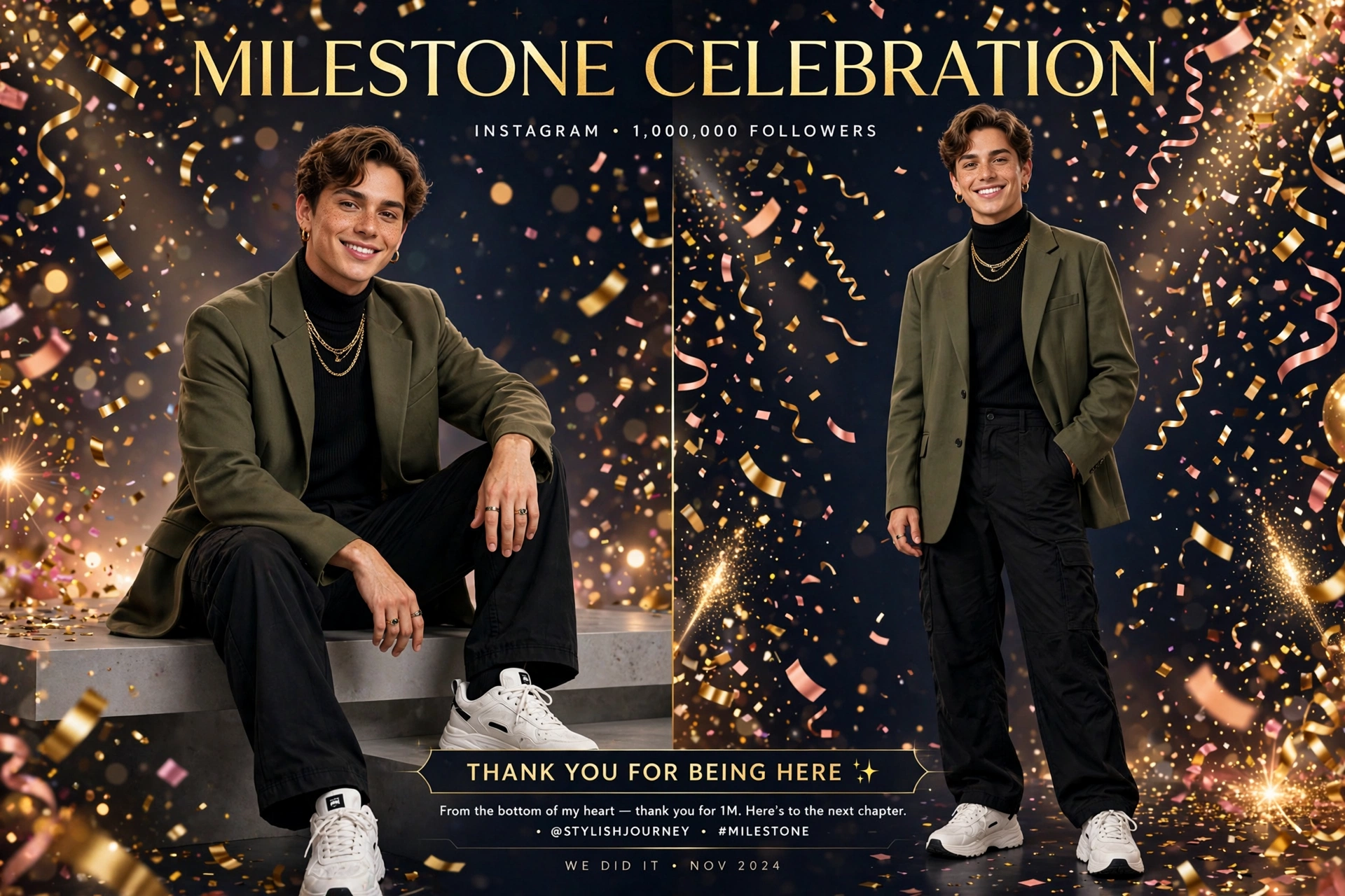 Instagram Milestone Poster
