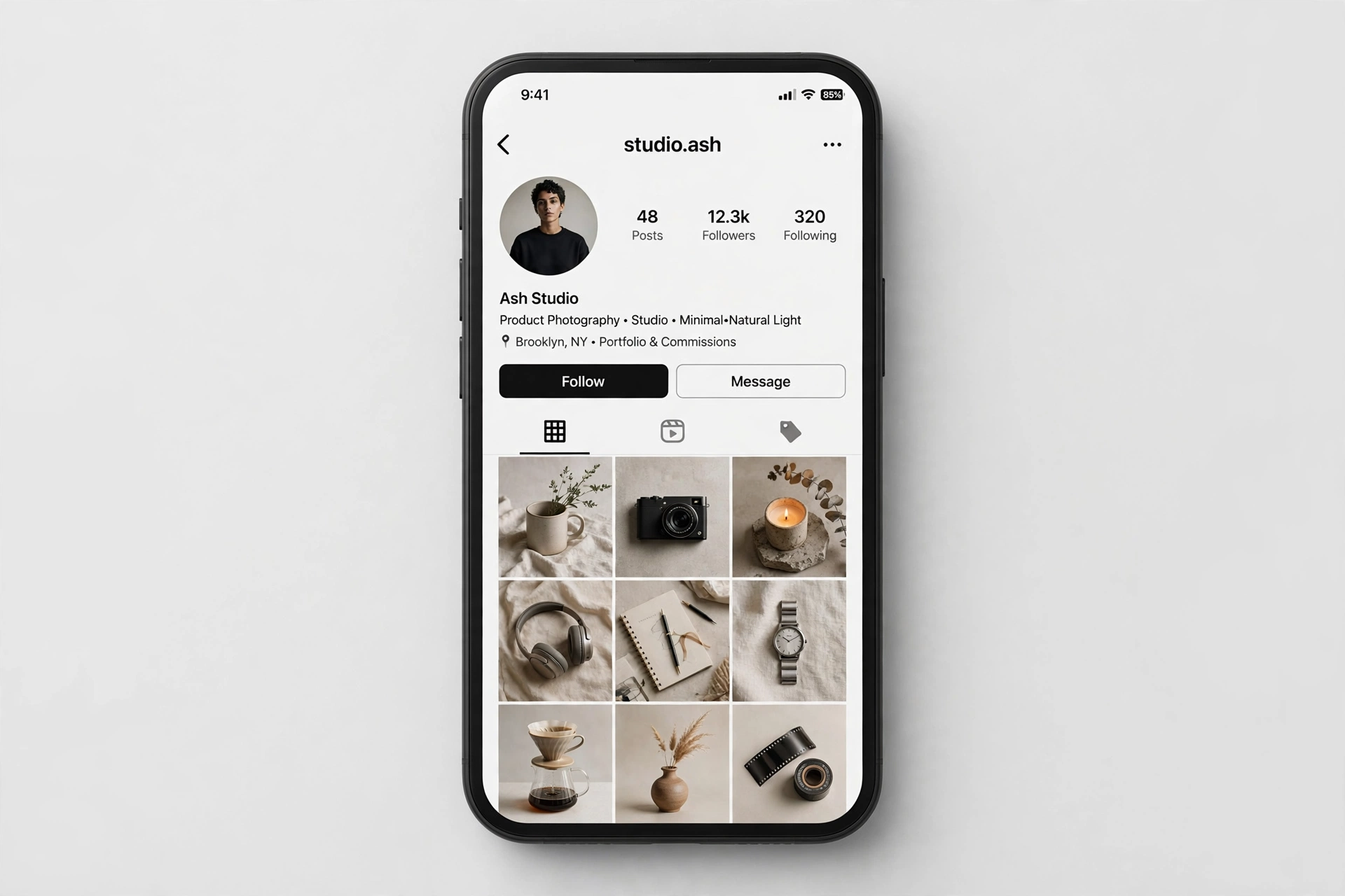 Instagram Profile Interface Edit