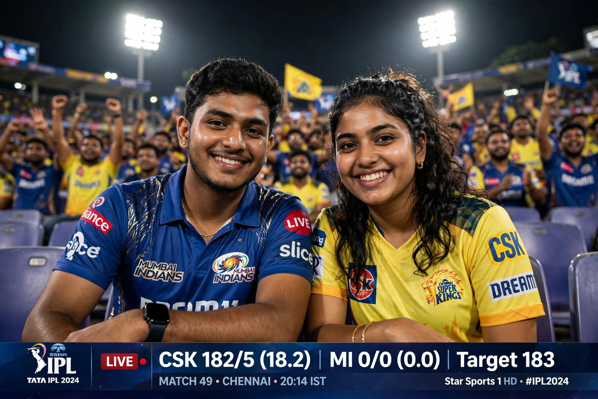 IPL Couple Crowd Cam Video