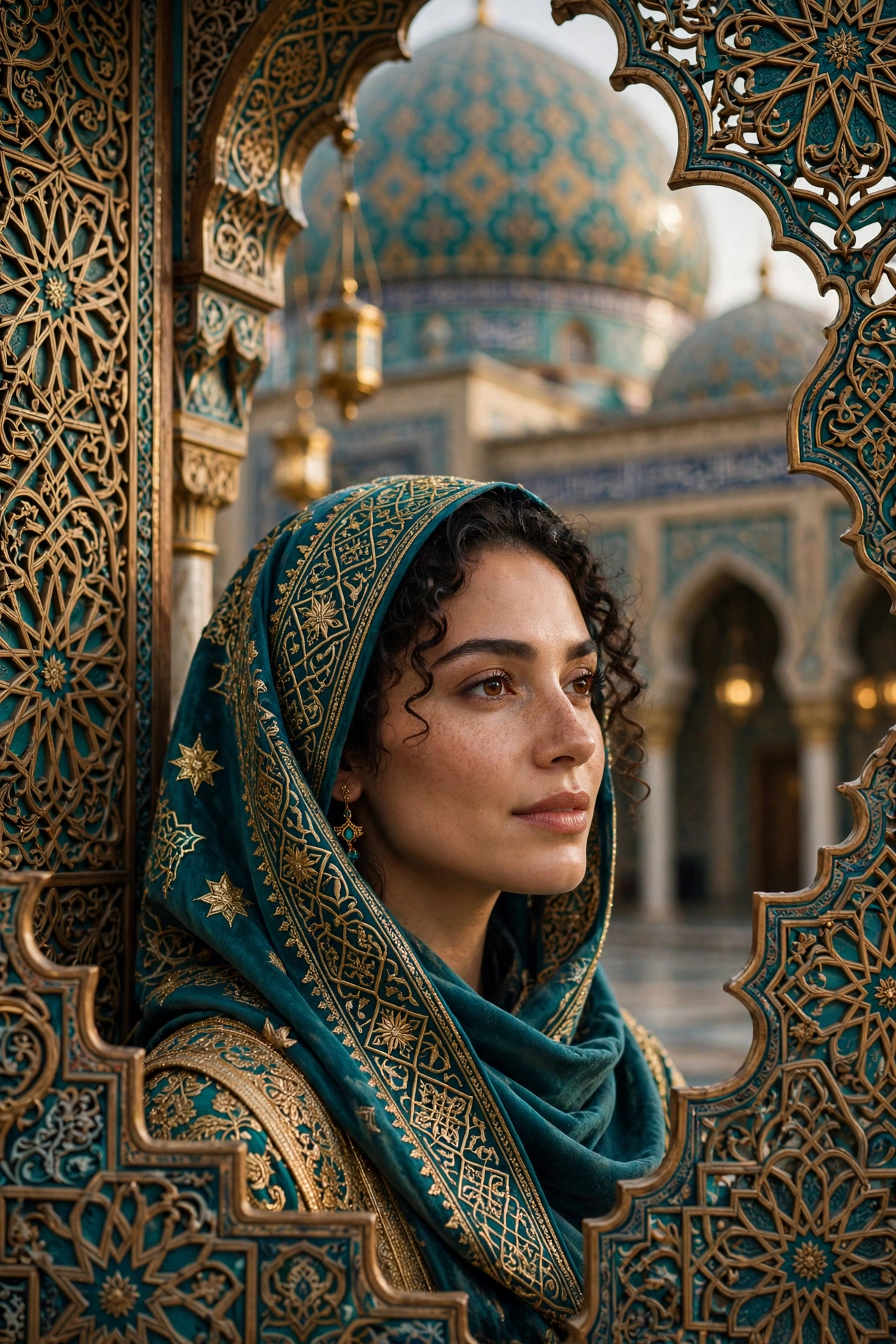 Islamic Geometric Woman Art