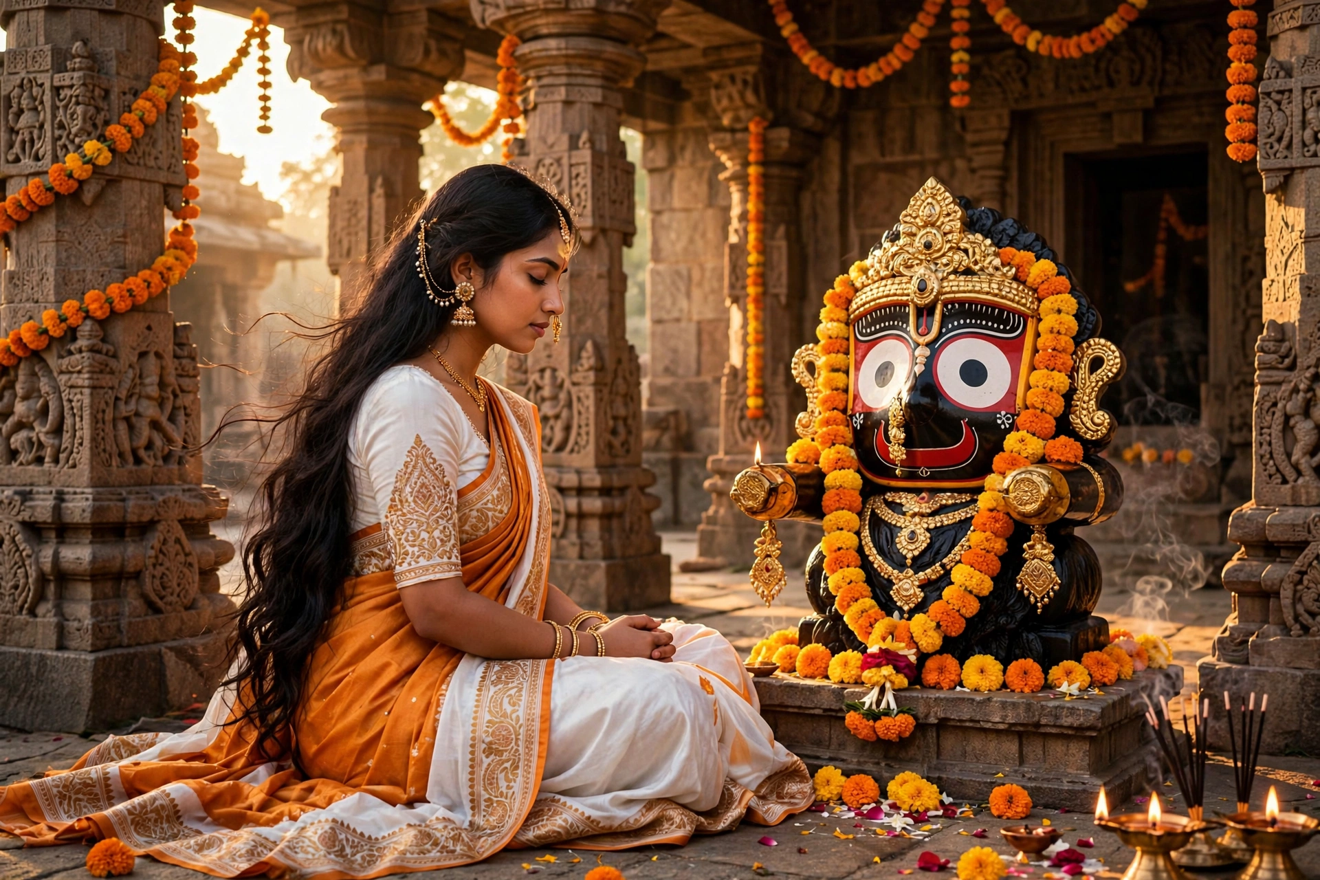 Jagannath Temple Devotional Portrait